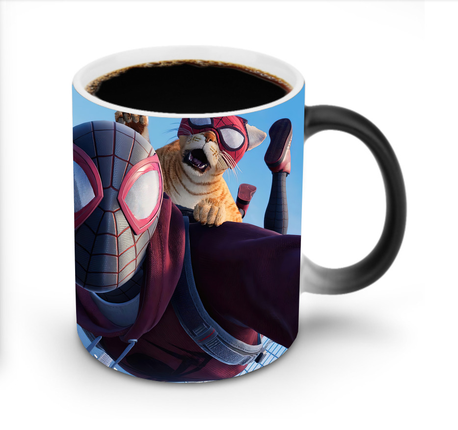 （画像用） Spider Man スパイダーマン 温度変色マグカップ