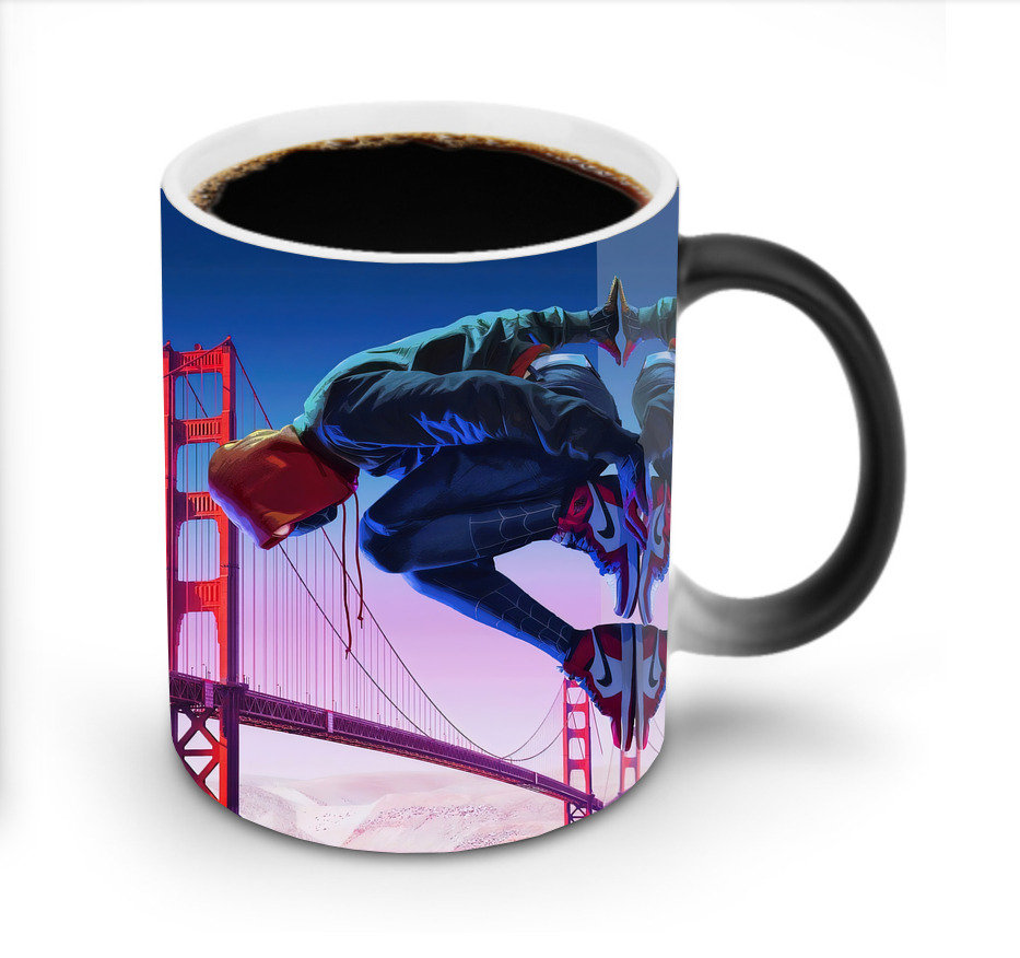 （画像用） Spider Man スパイダーマン 温度変色マグカップ