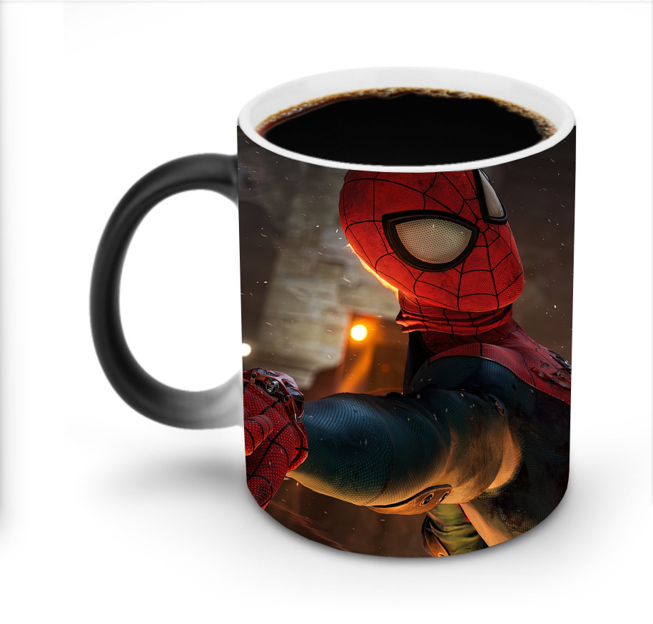 （画像用） Spider Man スパイダーマン 温度変色マグカップ