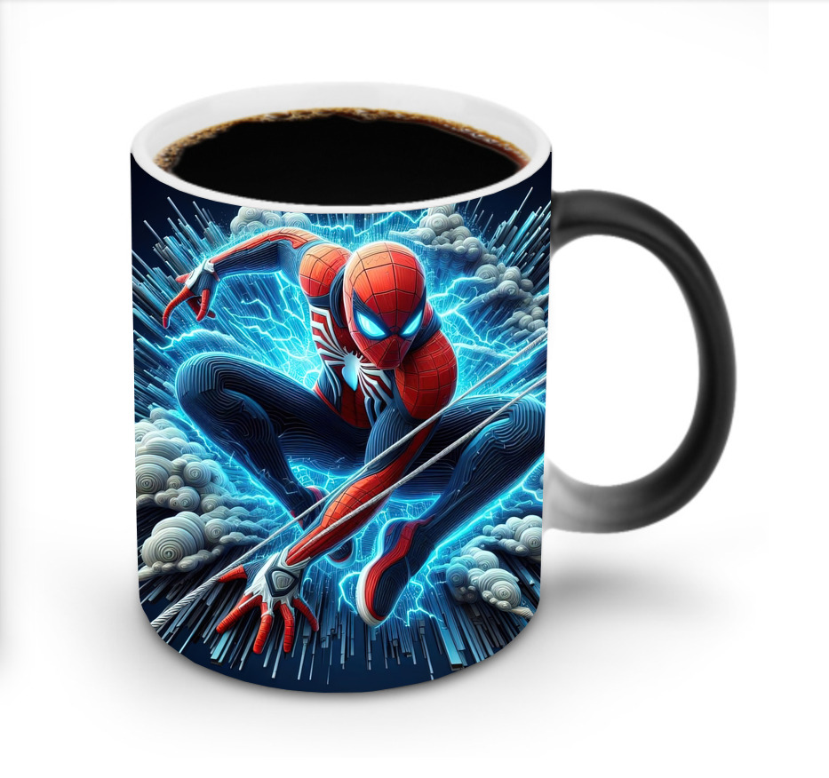 （画像用） Spider Man スパイダーマン 温度変色マグカップ