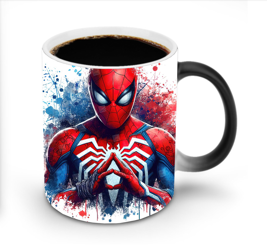 （画像用） Spider Man スパイダーマン 温度変色マグカップ