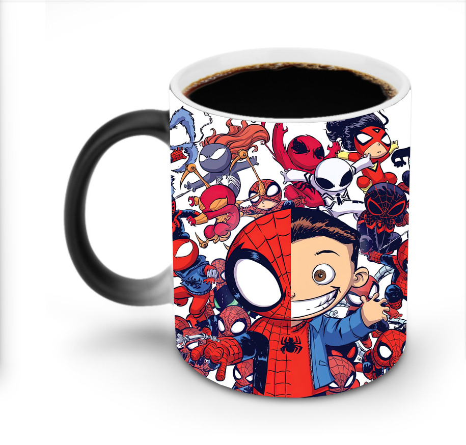 （画像用） Spider Man スパイダーマン 温度変色マグカップ