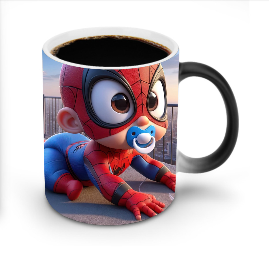 （画像用） Spider Man スパイダーマン 温度変色マグカップ