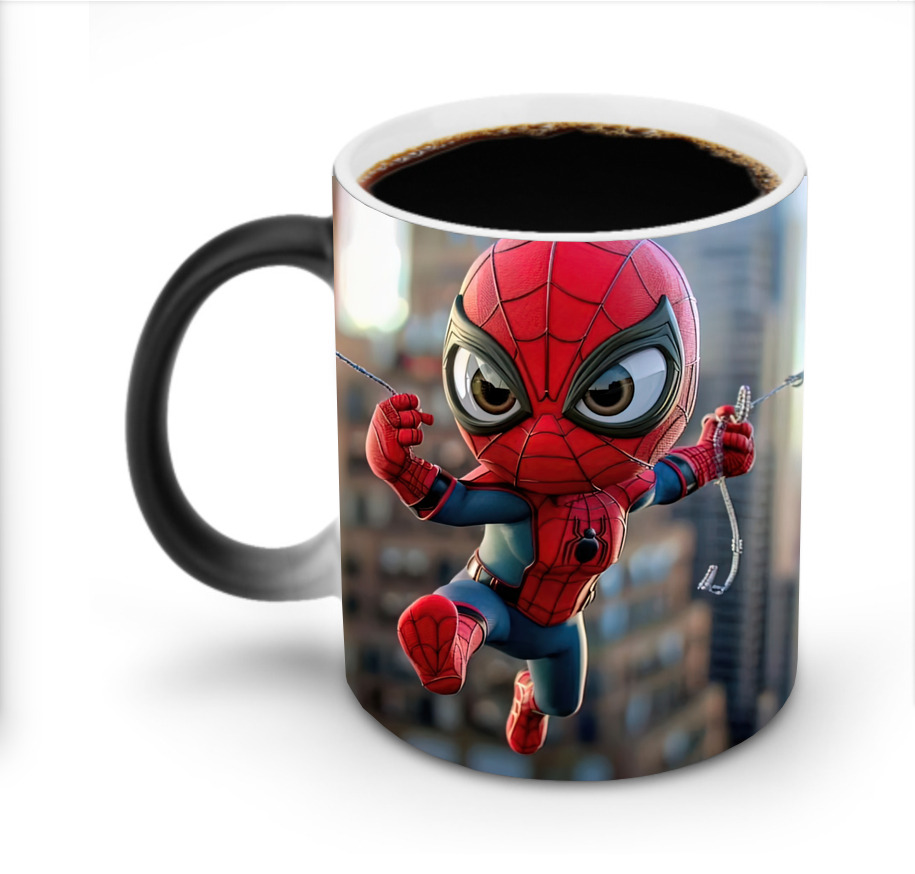 （画像用） Spider Man スパイダーマン 温度変色マグカップ