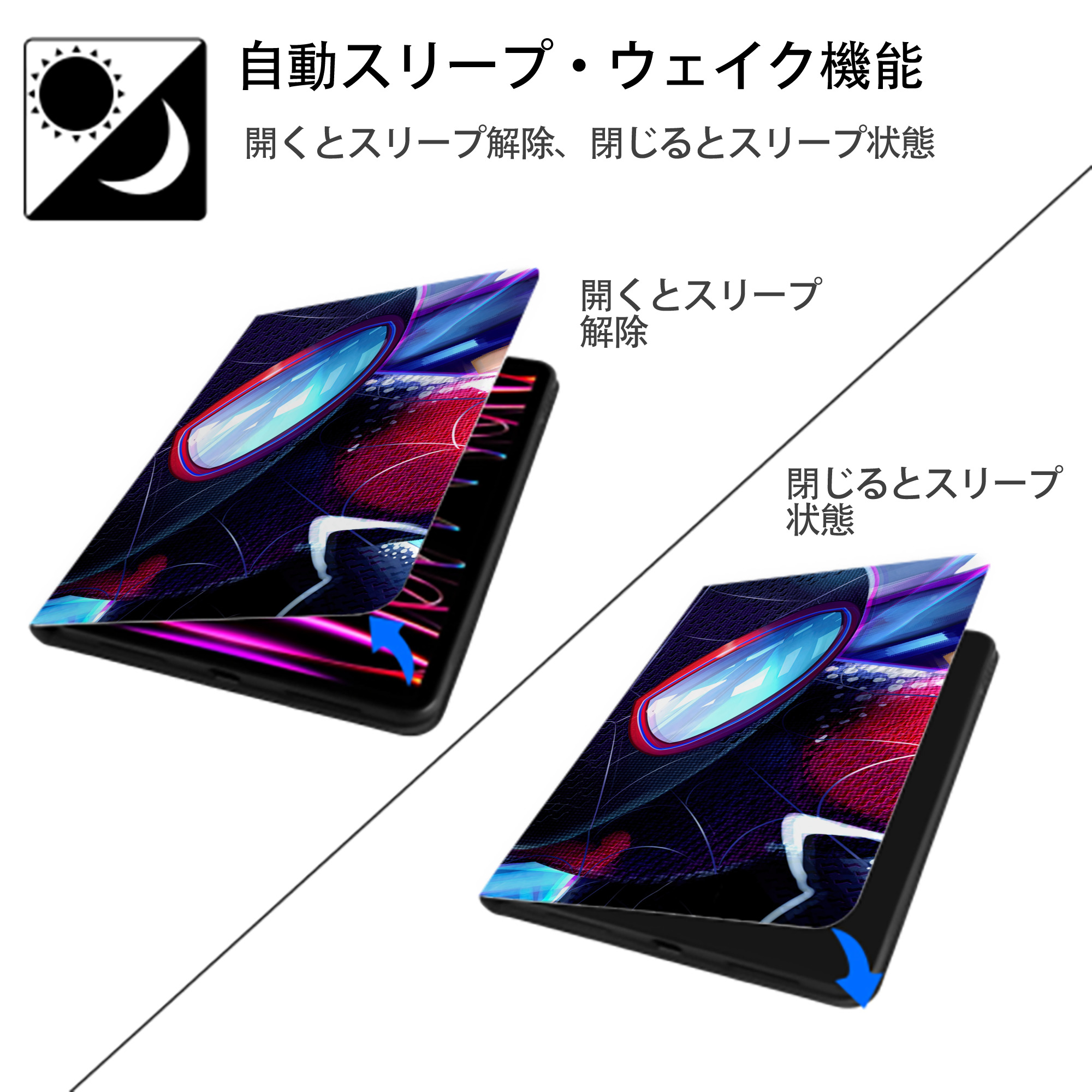 Spider Man スパイダーマン IPad ケース ブック型 PUレザー TPU 耐衝撃 軽量 薄型 ペン収納なし 全面保護 IPad 各モデル対応