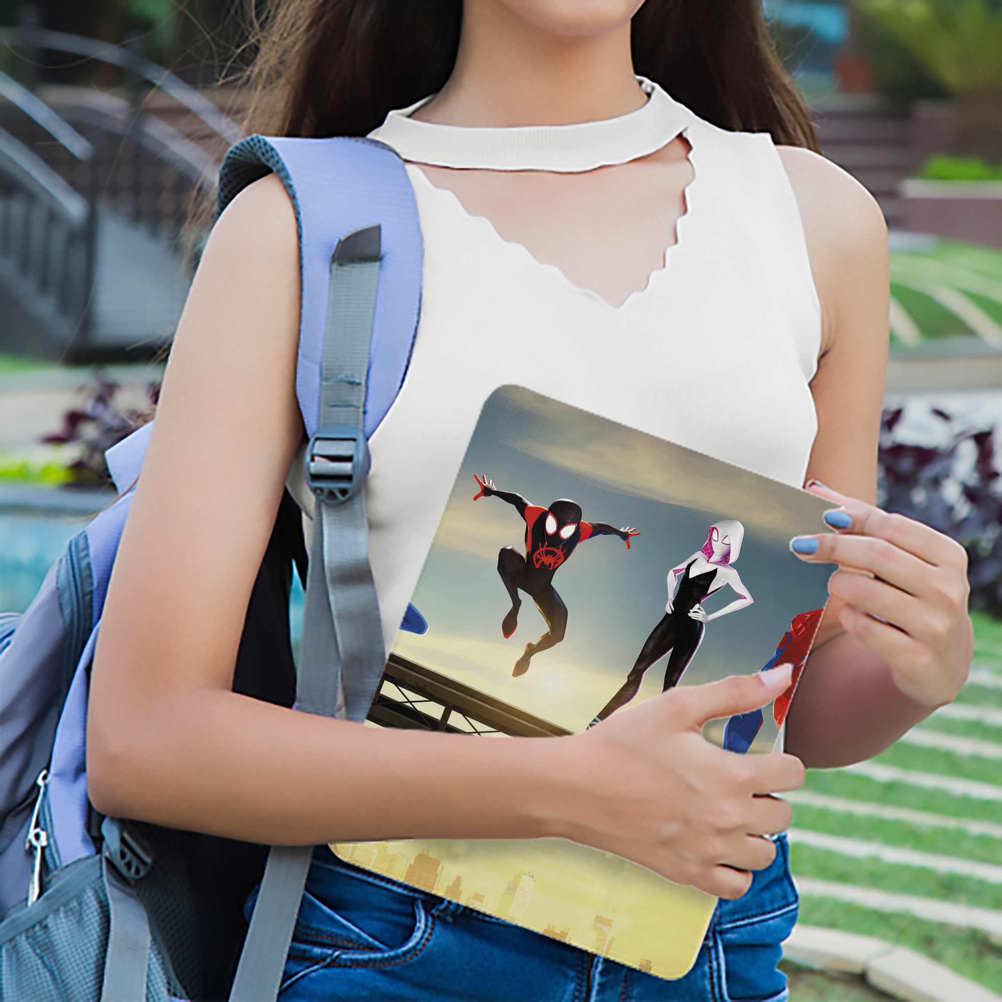 Spider Man スパイダーマン IPad ケース ブック型 PUレザー TPU 耐衝撃 軽量 薄型 ペン収納なし 全面保護 IPad 各モデル対応