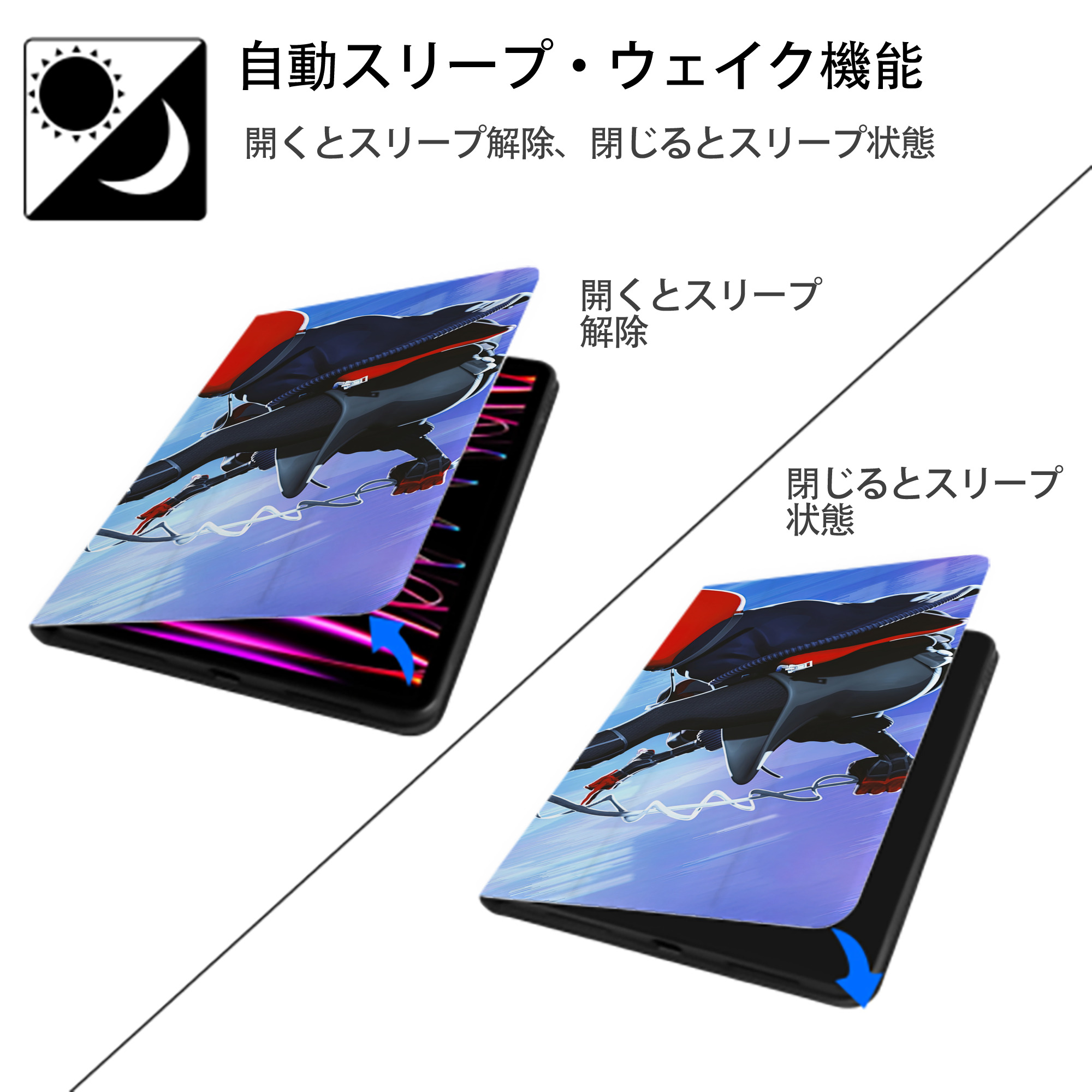 Spider Man スパイダーマン IPad ケース ブック型 PUレザー TPU 耐衝撃 軽量 薄型 ペン収納なし 全面保護 IPad 各モデル対応