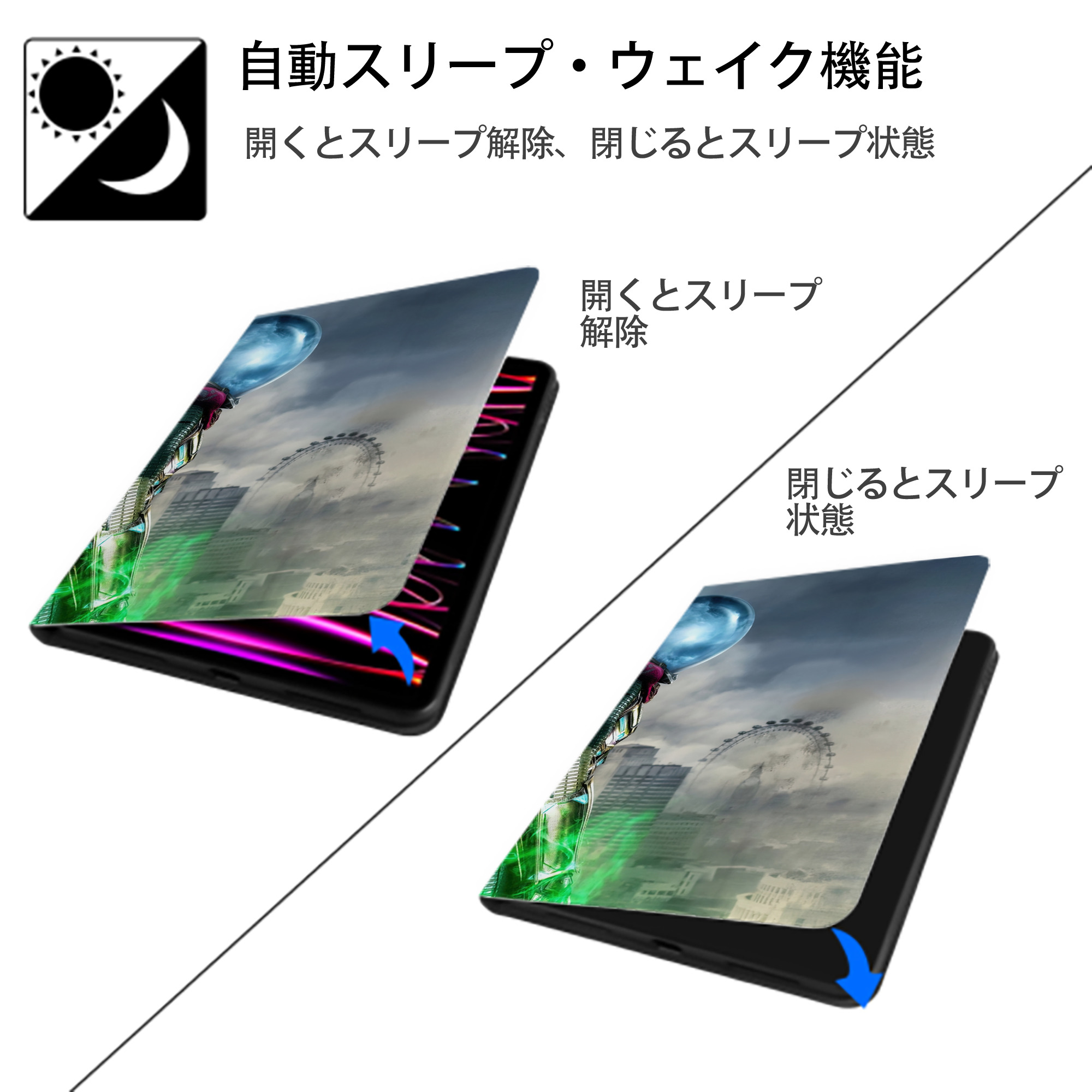 Spider Man スパイダーマン IPad ケース ブック型 PUレザー TPU 耐衝撃 軽量 薄型 ペン収納なし 全面保護 IPad 各モデル対応