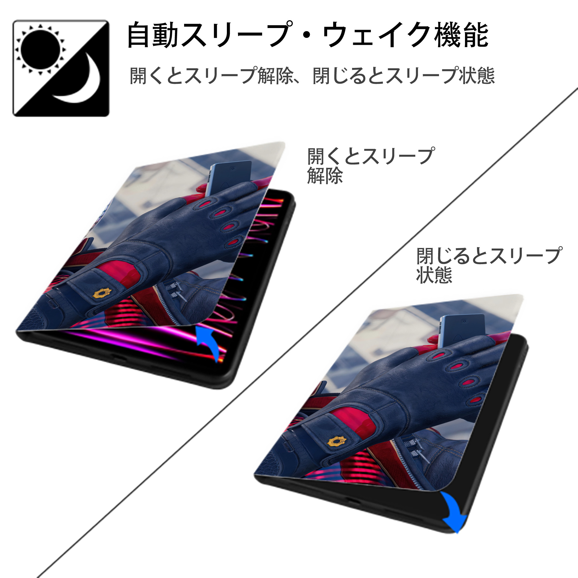 Spider Man スパイダーマン IPad ケース ブック型 PUレザー TPU 耐衝撃 軽量 薄型 ペン収納なし 全面保護 IPad 各モデル対応