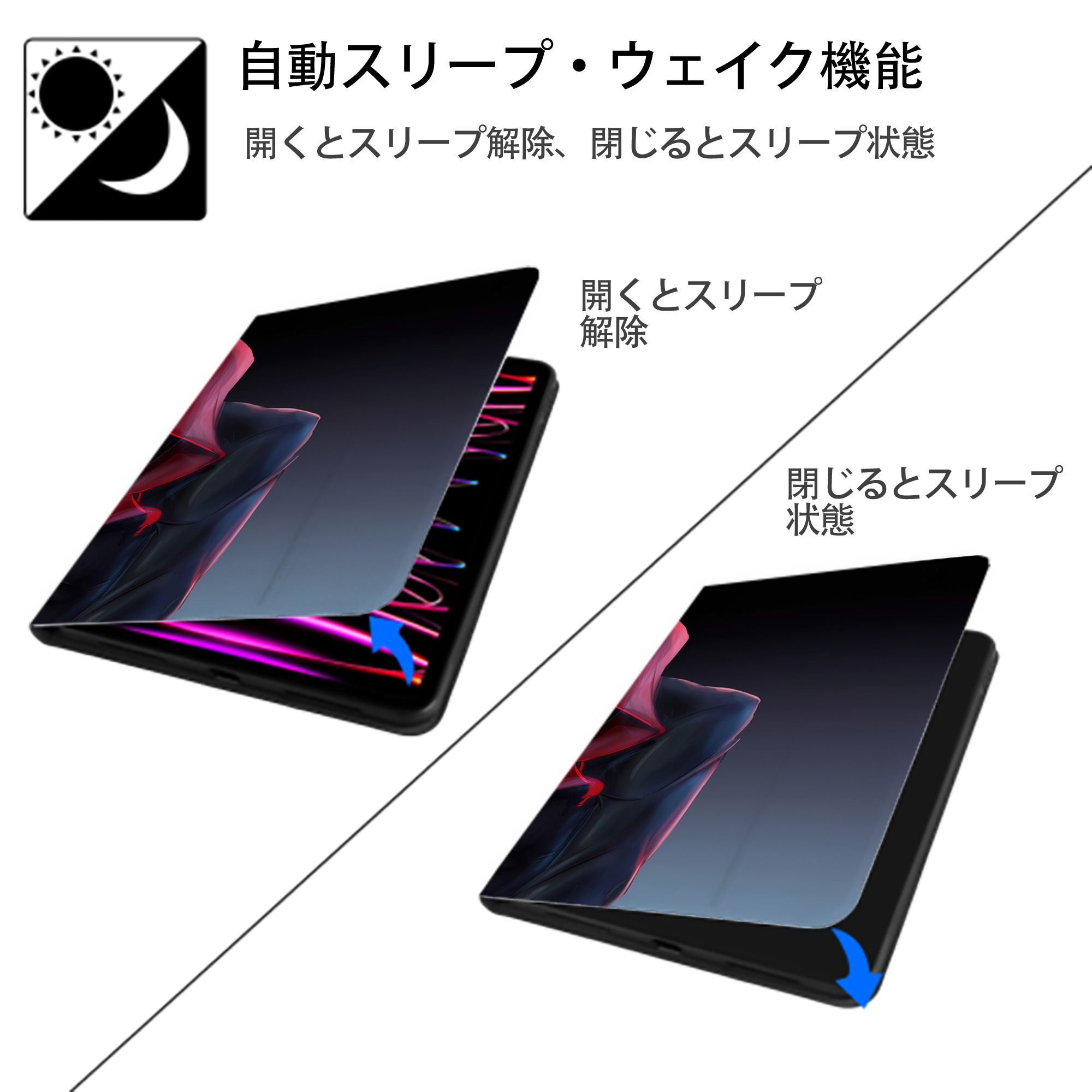 Spider Man スパイダーマン IPad ケース ブック型 PUレザー TPU 耐衝撃 軽量 薄型 ペン収納なし 全面保護 IPad 各モデル対応