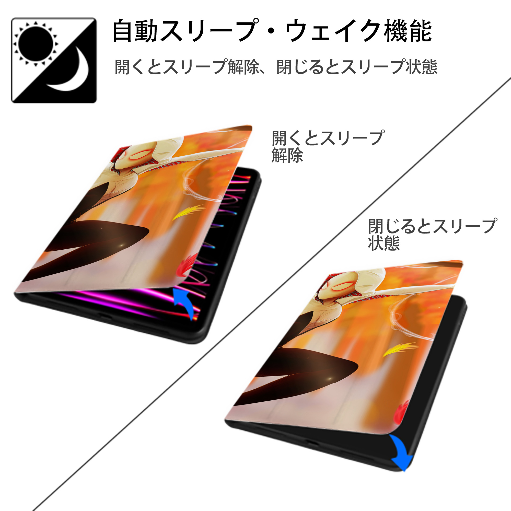 Spider Man スパイダーマン IPad ケース ブック型 PUレザー TPU 耐衝撃 軽量 薄型 ペン収納なし 全面保護 IPad 各モデル対応