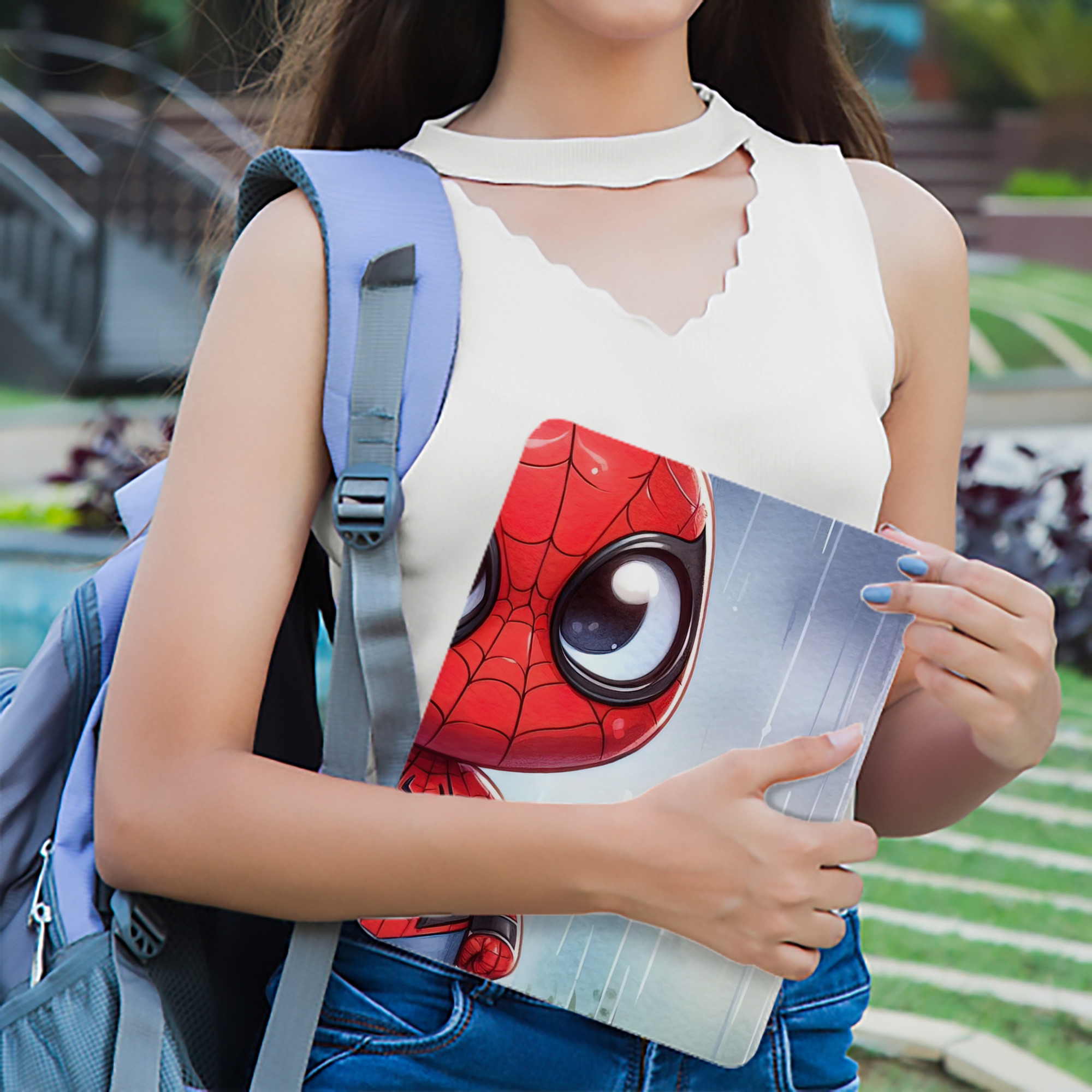 Spider Man スパイダーマン IPad ケース ブック型 PUレザー TPU 耐衝撃 軽量 薄型 ペン収納なし 全面保護 IPad 各モデル対応