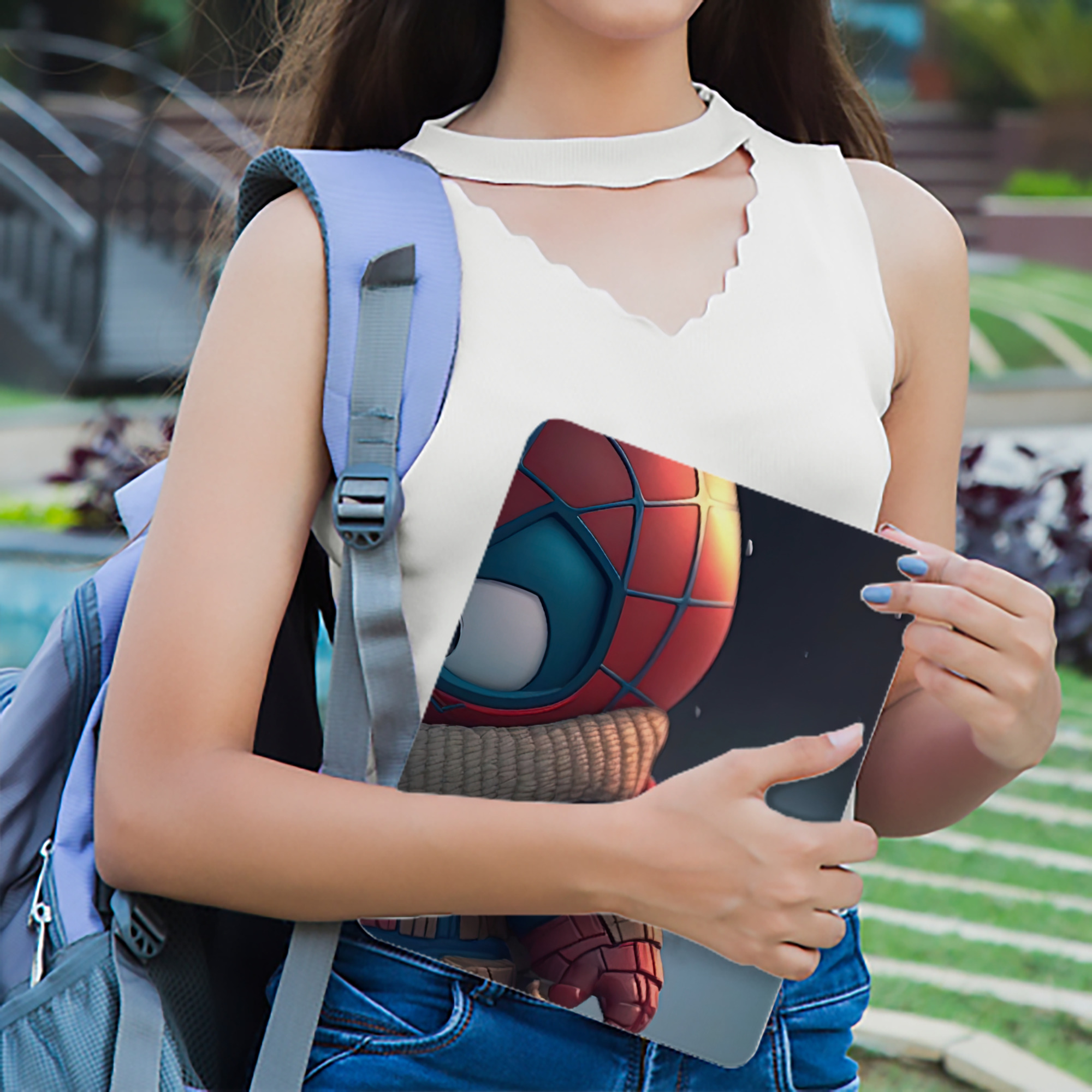 Spider Man スパイダーマン IPad ケース ブック型 PUレザー TPU 耐衝撃 軽量 薄型 ペン収納なし 全面保護 IPad 各モデル対応