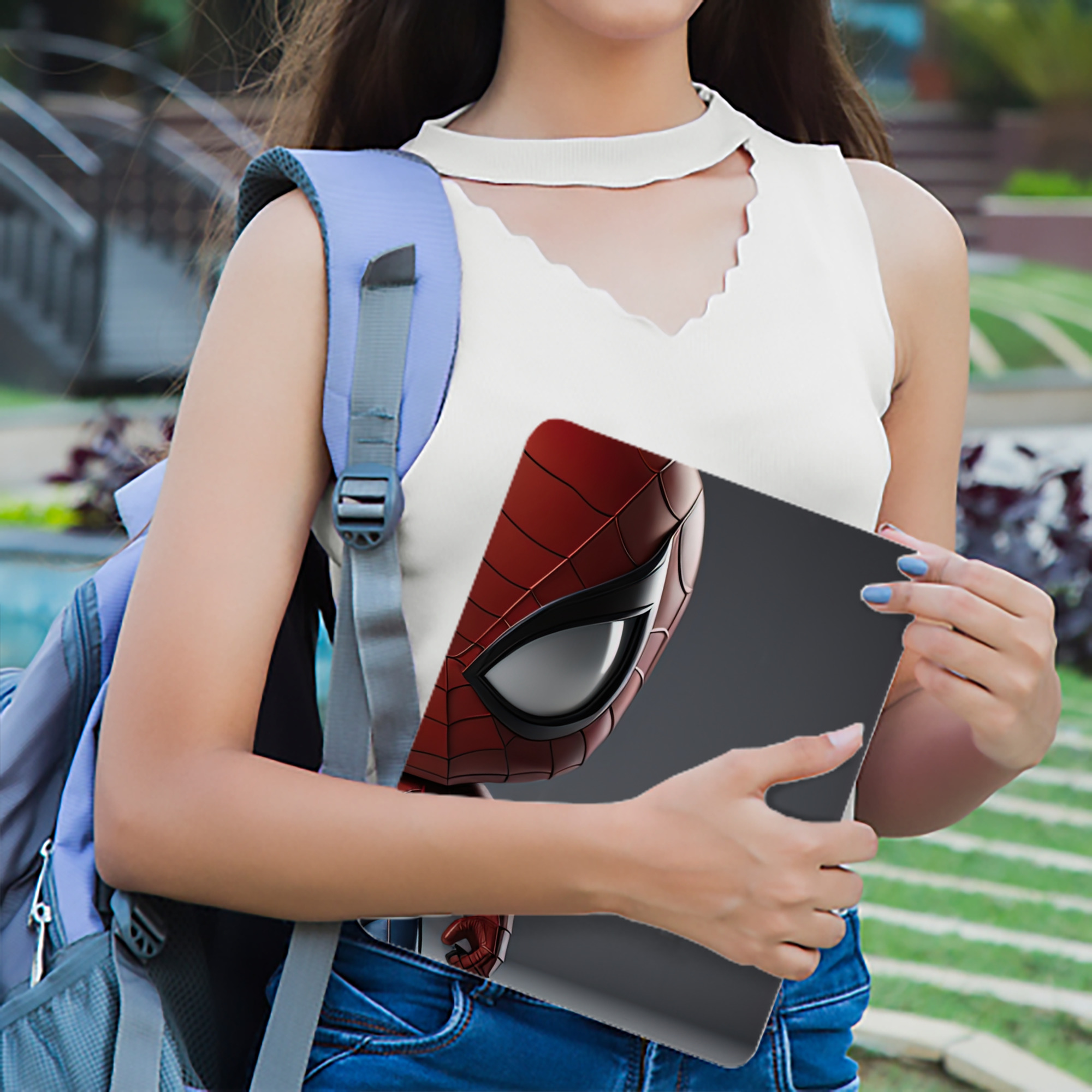 Spider Man スパイダーマン IPad ケース ブック型 PUレザー TPU 耐衝撃 軽量 薄型 ペン収納なし 全面保護 IPad 各モデル対応