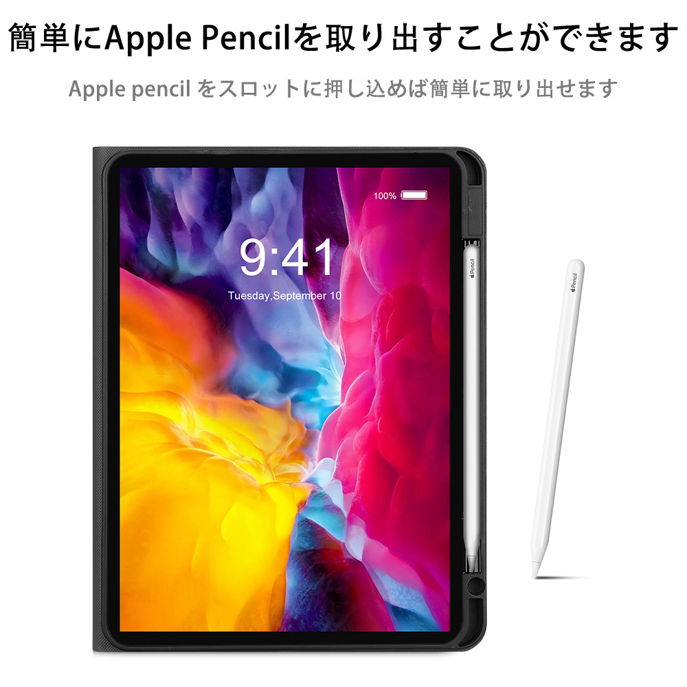 Spider Man スパイダーマン IPadケース ペンホルダー付き ブックスタイルデザイン