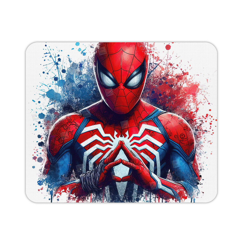 （画像用） Spider Man スパイダーマン マウスパッド ステッチ加工 ラバー素材 防水 滑り止め 超薄型 ゲーミング/オフィス対応