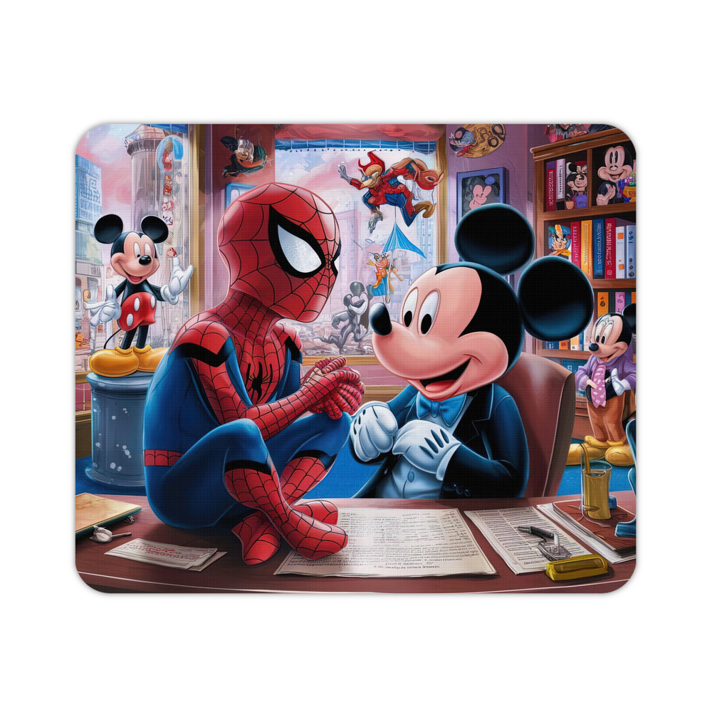 （画像用） Spider Man スパイダーマン マウスパッド ステッチ加工 ラバー素材 防水 滑り止め 超薄型 ゲーミング/オフィス対応