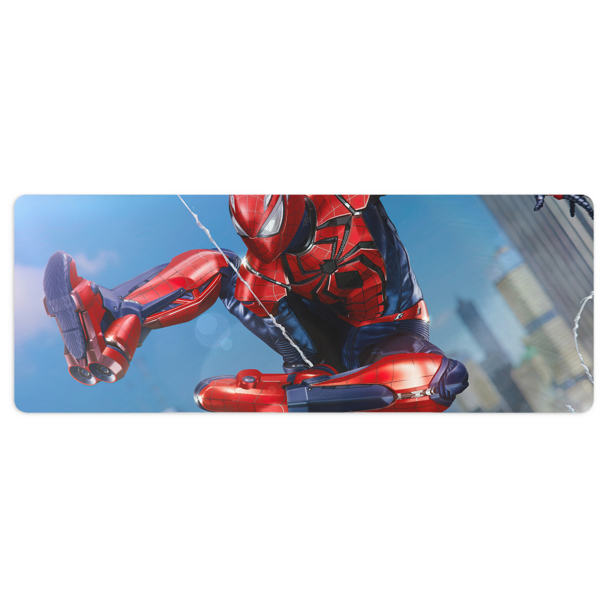 （画像用） Spider Man スパイダーマン ステッチ加工 大判デスクマット／滑り止めマウスパッド
