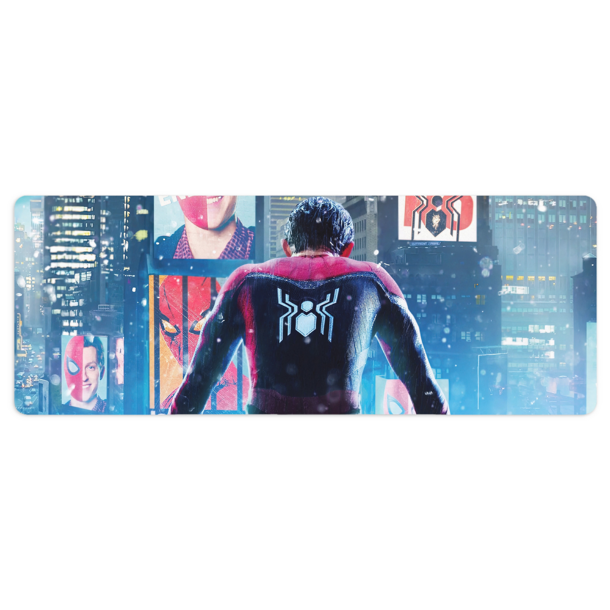 （画像用） Spider Man スパイダーマン ステッチ加工 大判デスクマット／滑り止めマウスパッド