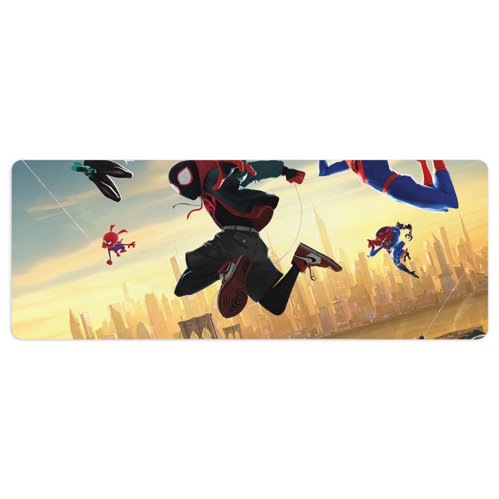 （画像用） Spider Man スパイダーマン ステッチ加工 大判デスクマット／滑り止めマウスパッド