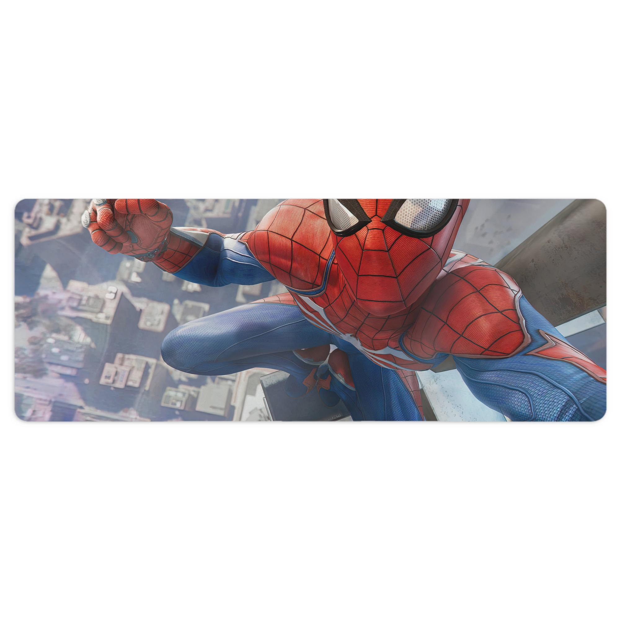（画像用） Spider Man スパイダーマン ステッチ加工 大判デスクマット／滑り止めマウスパッド