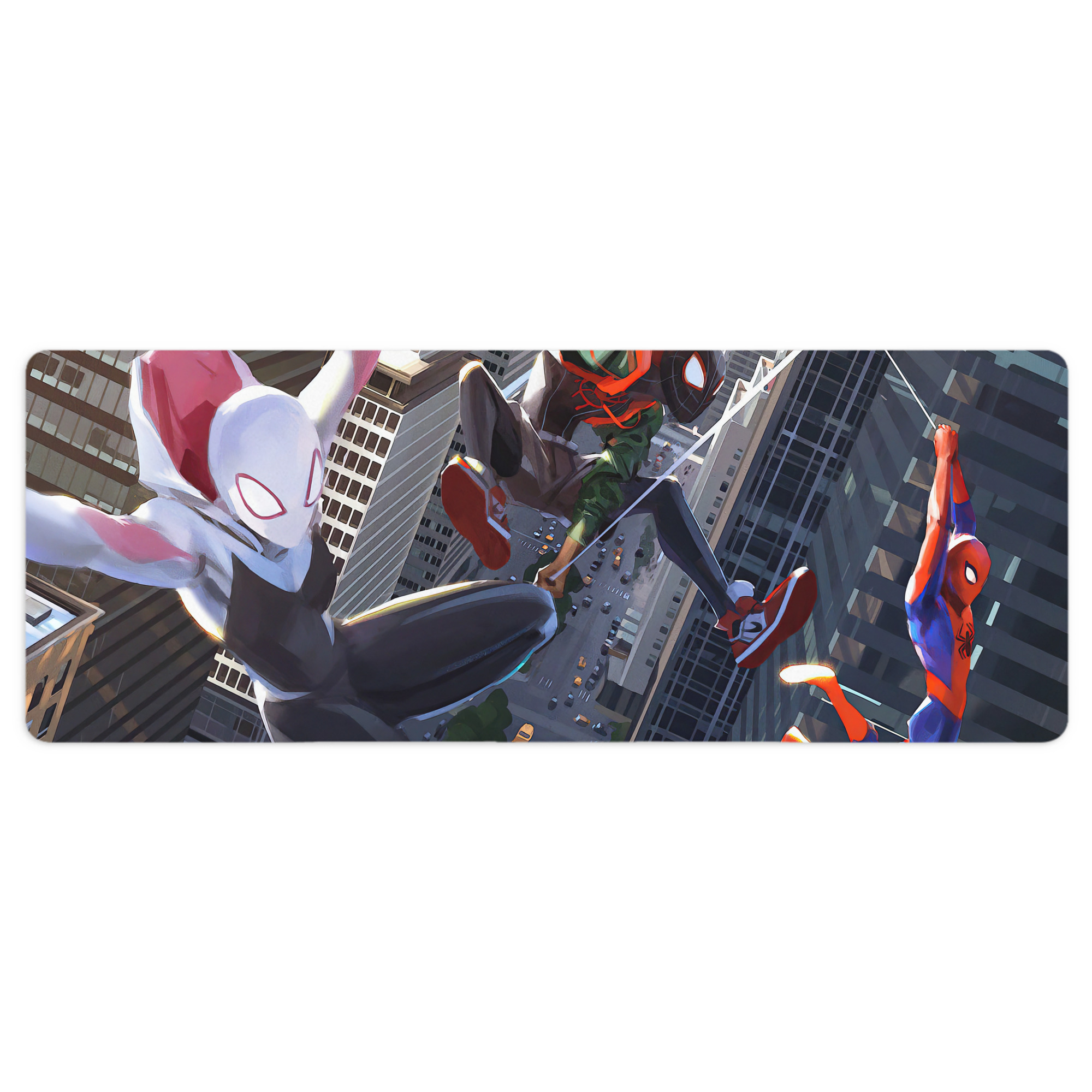（画像用） Spider Man スパイダーマン ステッチ加工 大判デスクマット／滑り止めマウスパッド
