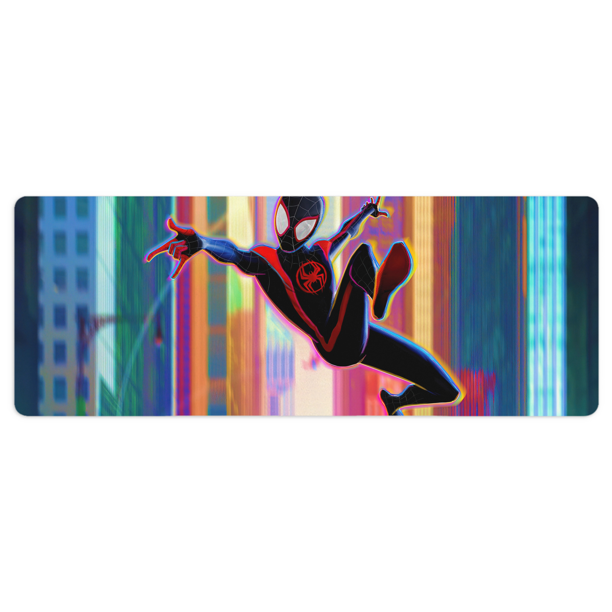 （画像用） Spider Man スパイダーマン ステッチ加工 大判デスクマット／滑り止めマウスパッド