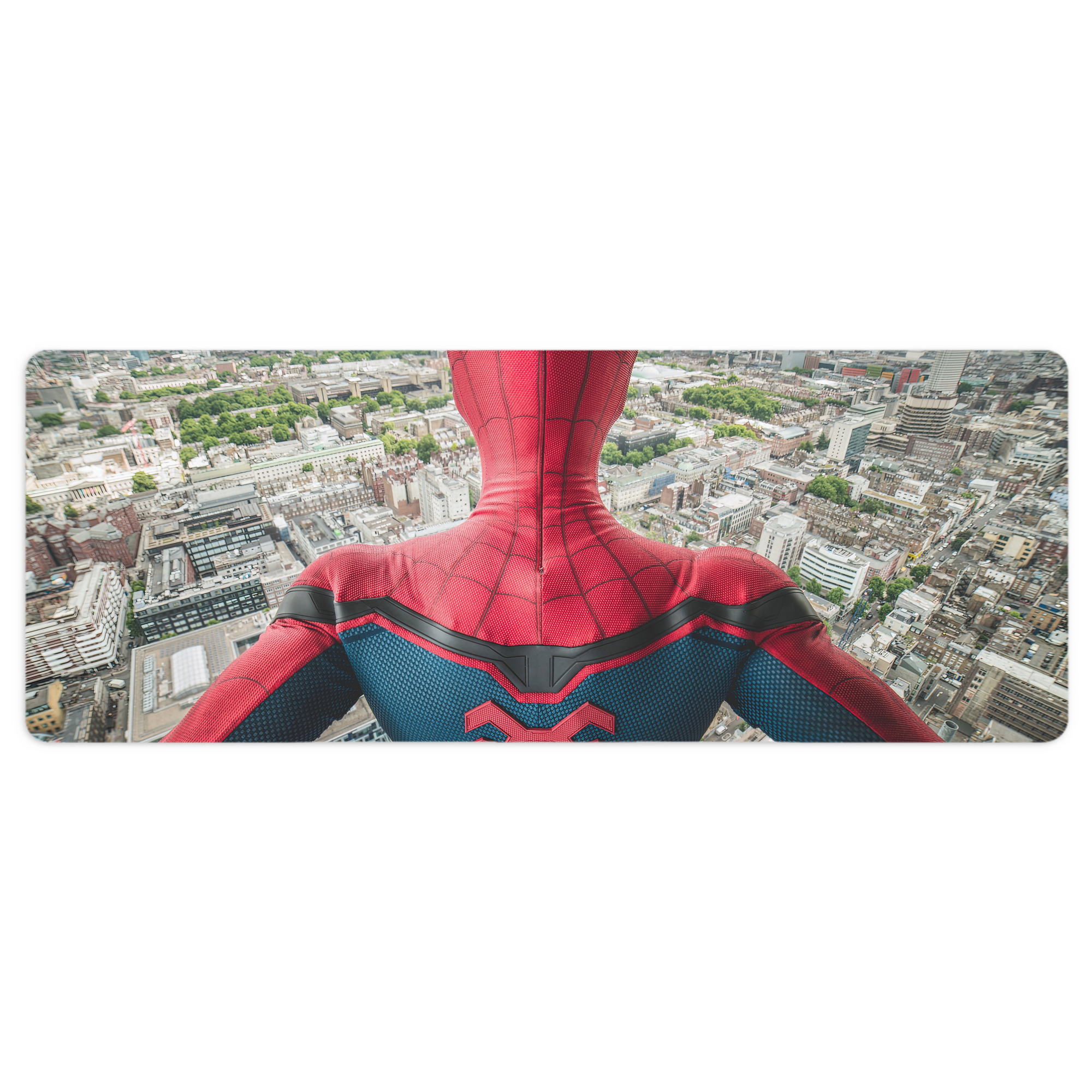 （画像用） Spider Man スパイダーマン ステッチ加工 大判デスクマット／滑り止めマウスパッド