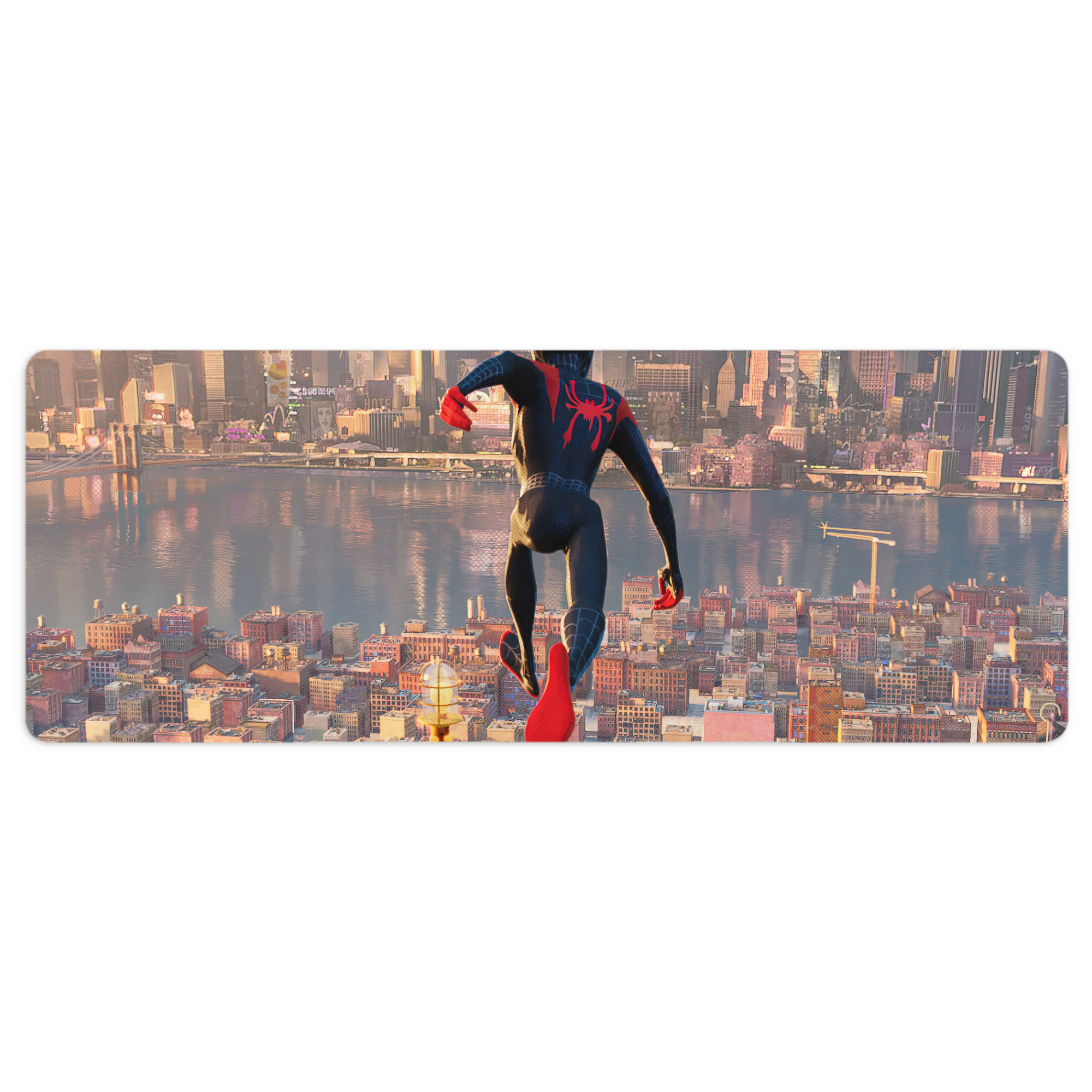 （画像用） Spider Man スパイダーマン ステッチ加工 大判デスクマット／滑り止めマウスパッド