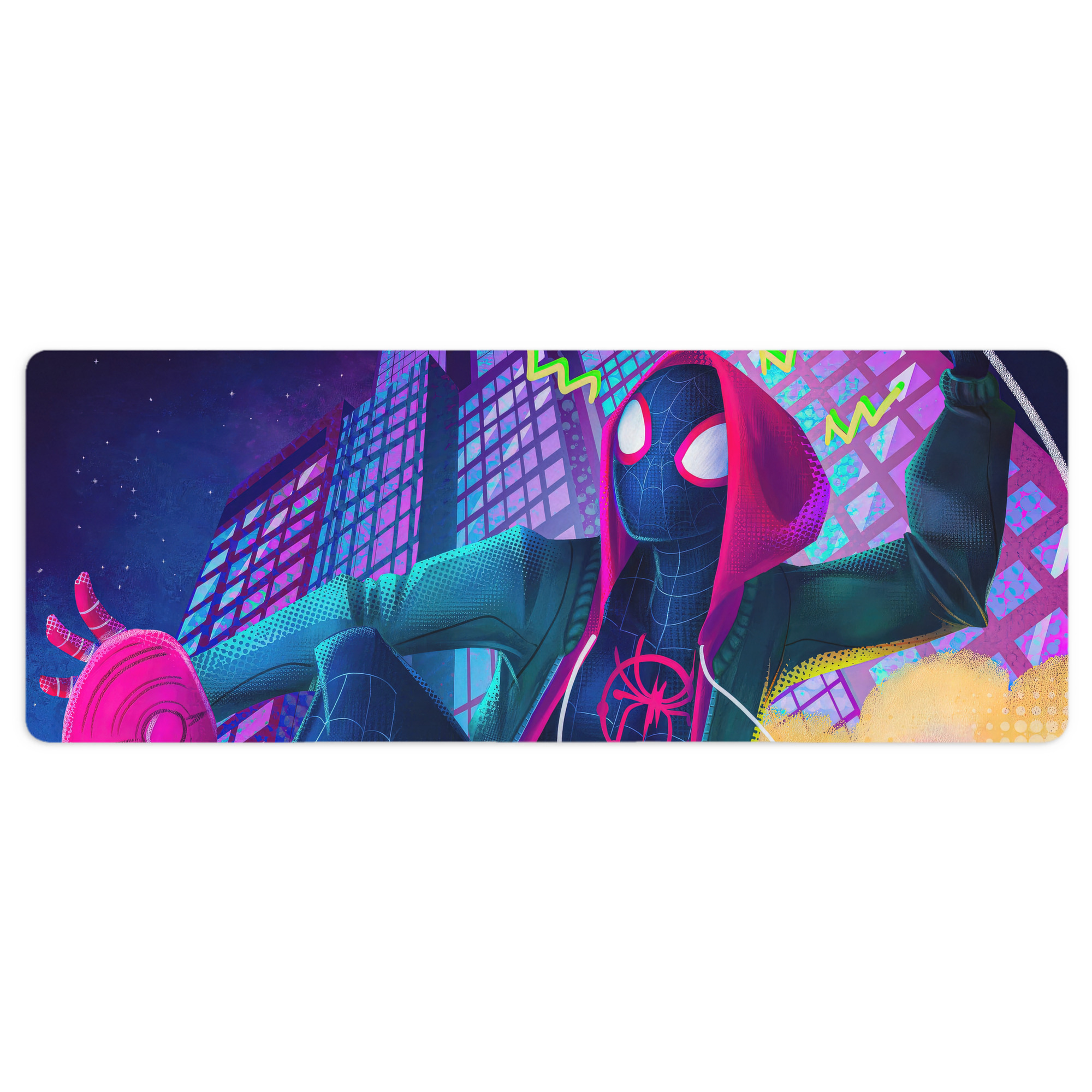 （画像用） Spider Man スパイダーマン ステッチ加工 大判デスクマット／滑り止めマウスパッド
