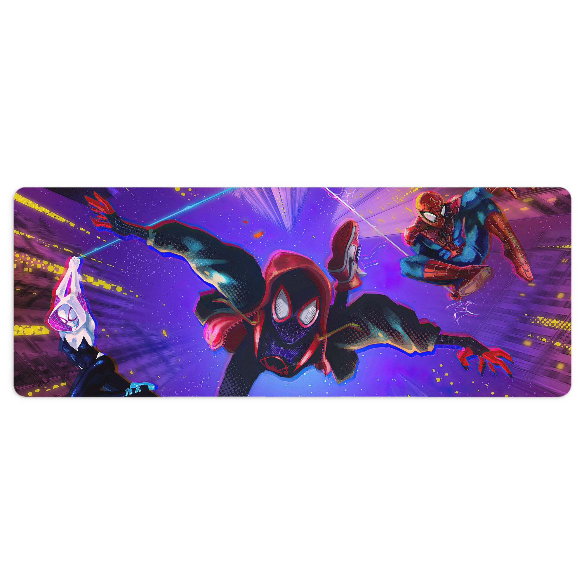 （画像用） Spider Man スパイダーマン ステッチ加工 大判デスクマット／滑り止めマウスパッド