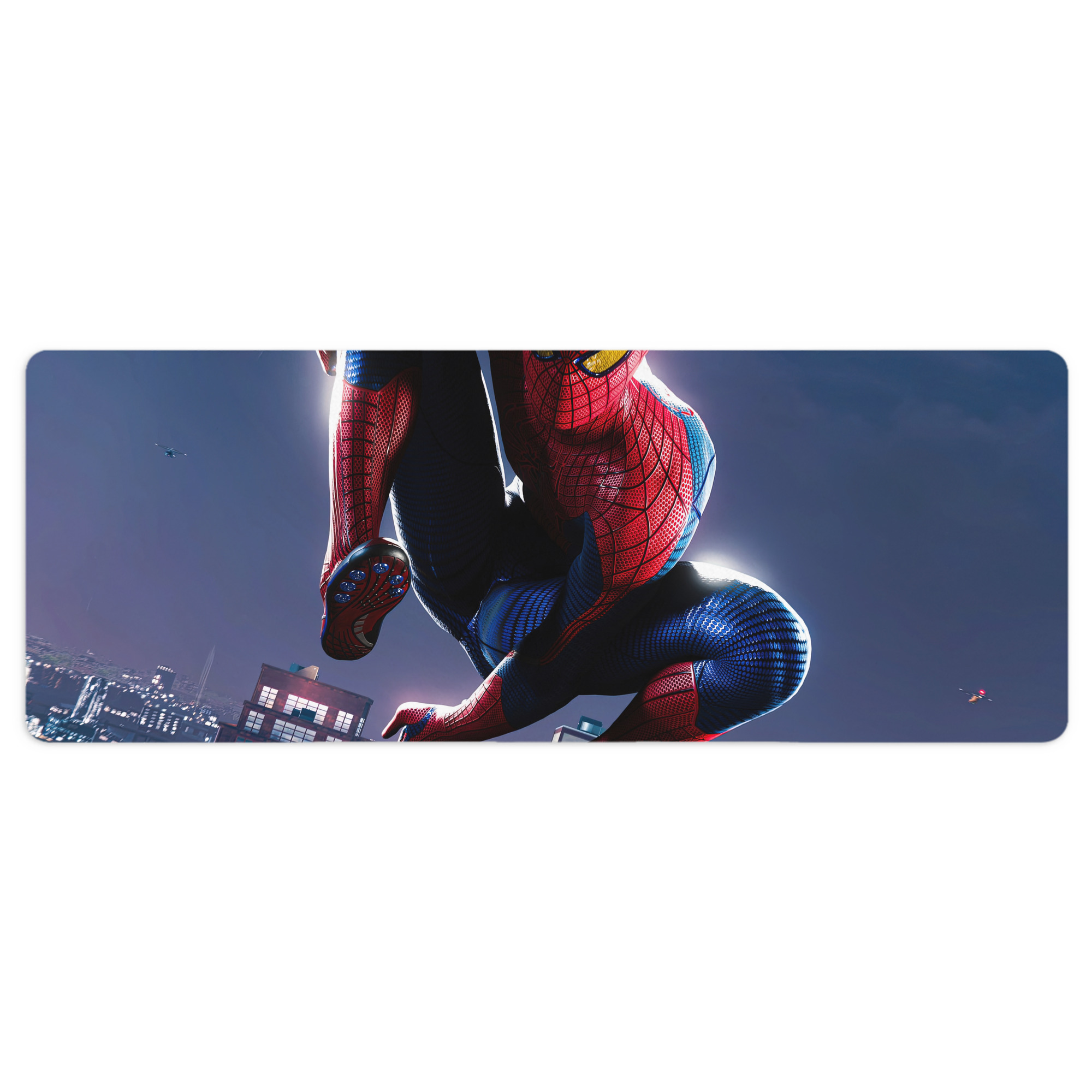 （画像用） Spider Man スパイダーマン ステッチ加工 大判デスクマット／滑り止めマウスパッド