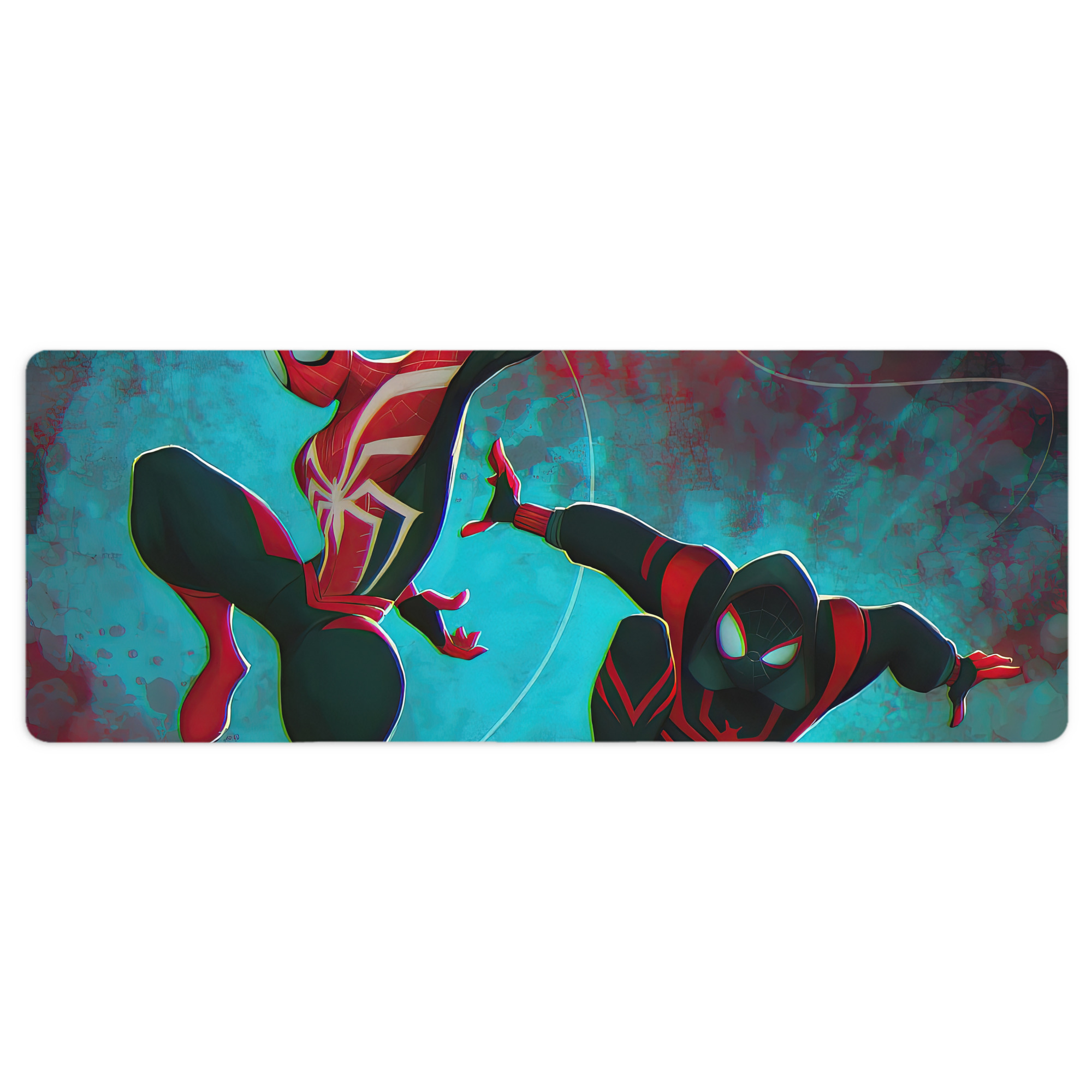 （画像用） Spider Man スパイダーマン ステッチ加工 大判デスクマット／滑り止めマウスパッド