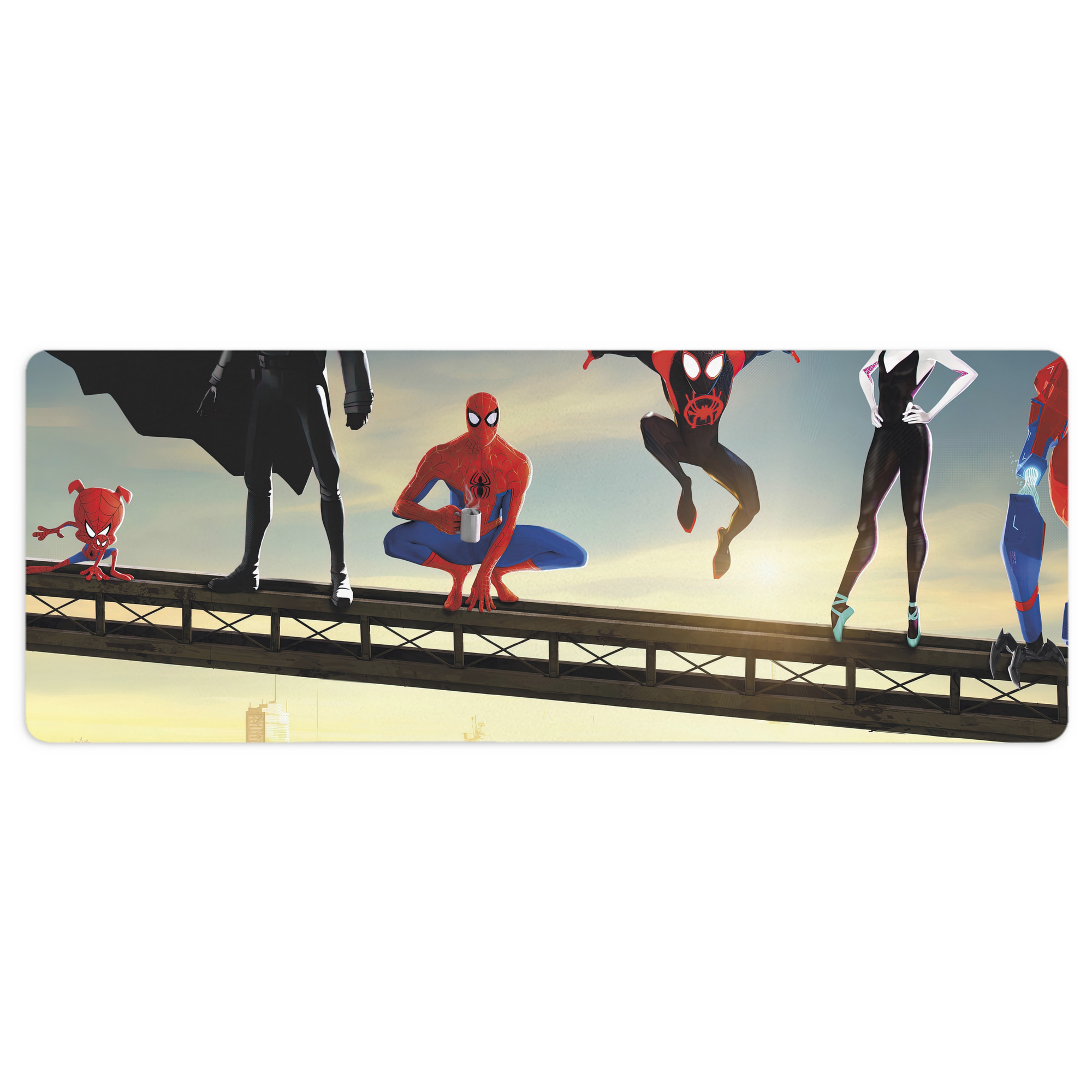 （画像用） Spider Man スパイダーマン ステッチ加工 大判デスクマット／滑り止めマウスパッド