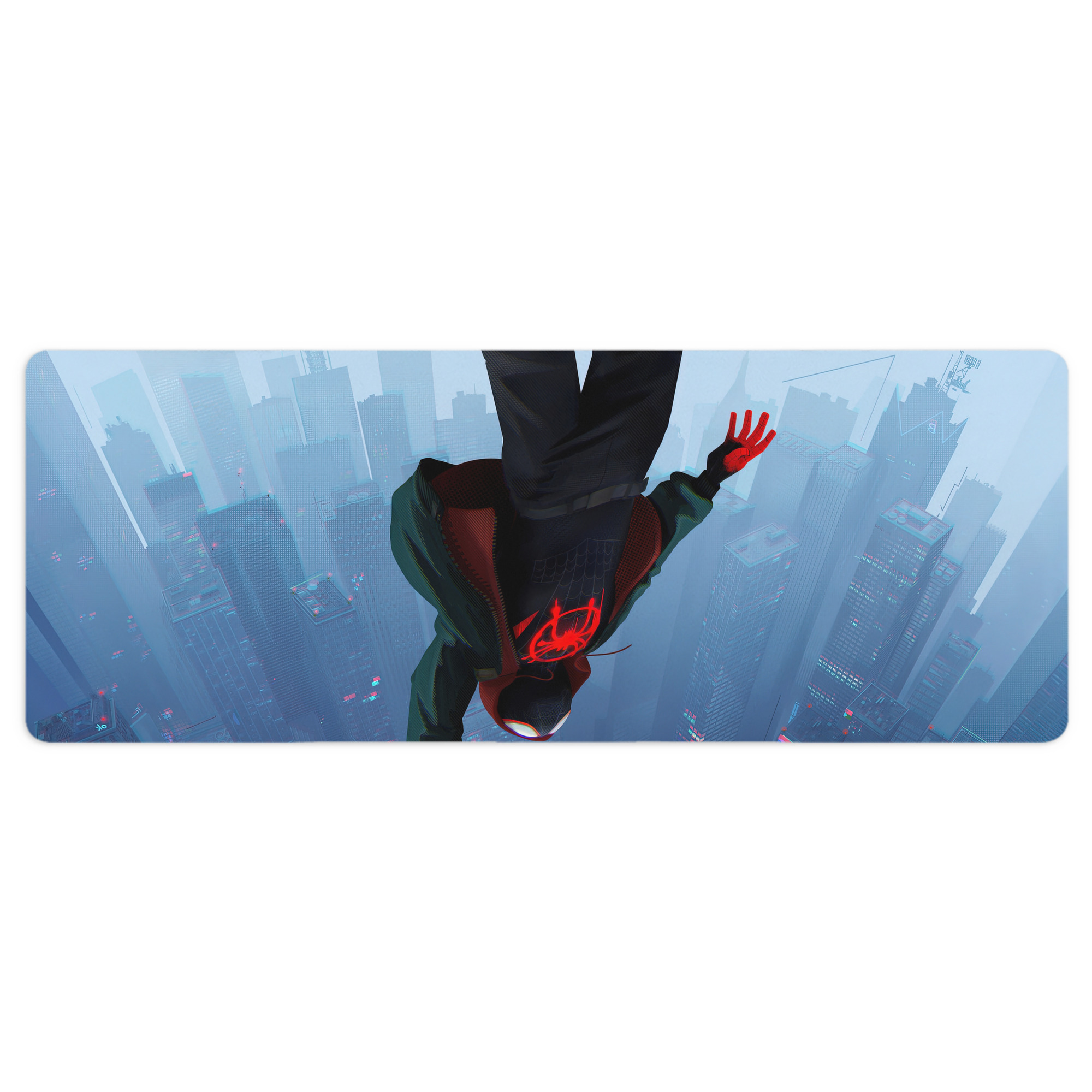 （画像用） Spider Man スパイダーマン ステッチ加工 大判デスクマット／滑り止めマウスパッド