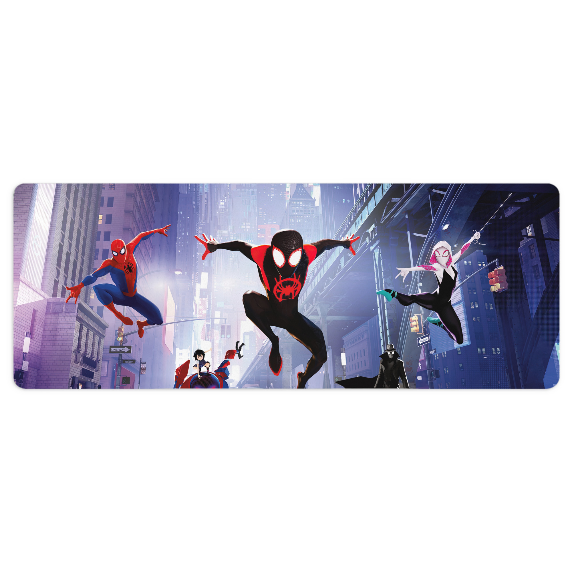 （画像用） Spider Man スパイダーマン ステッチ加工 大判デスクマット／滑り止めマウスパッド