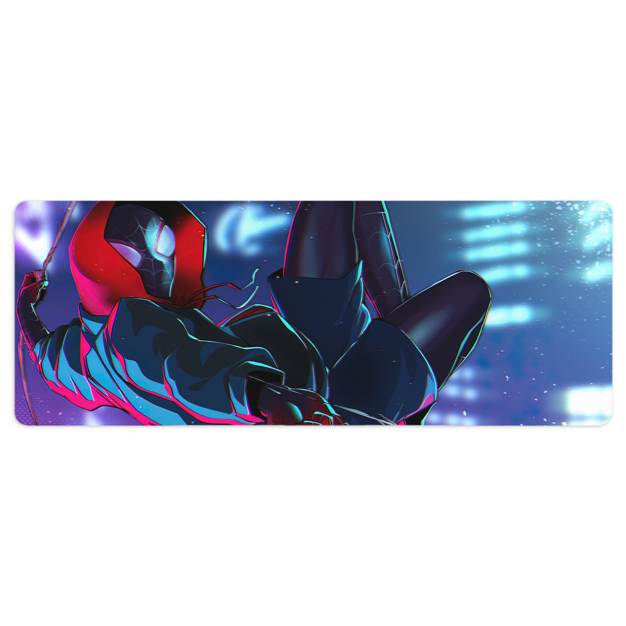 （画像用） Spider Man スパイダーマン ステッチ加工 大判デスクマット／滑り止めマウスパッド
