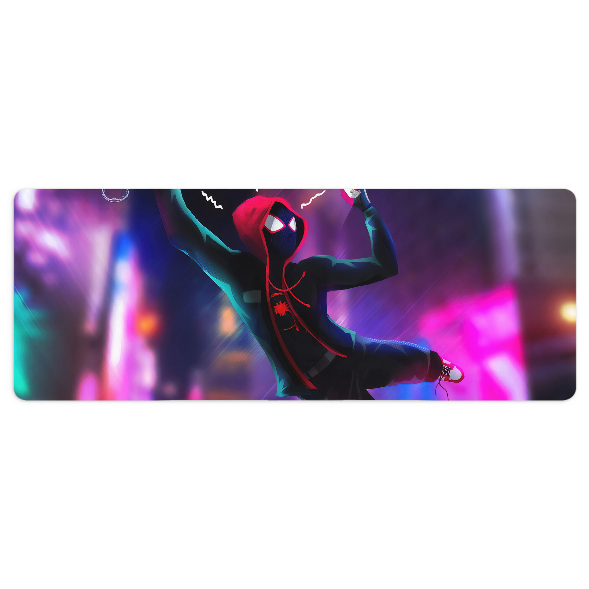 （画像用） Spider Man スパイダーマン ステッチ加工 大判デスクマット／滑り止めマウスパッド