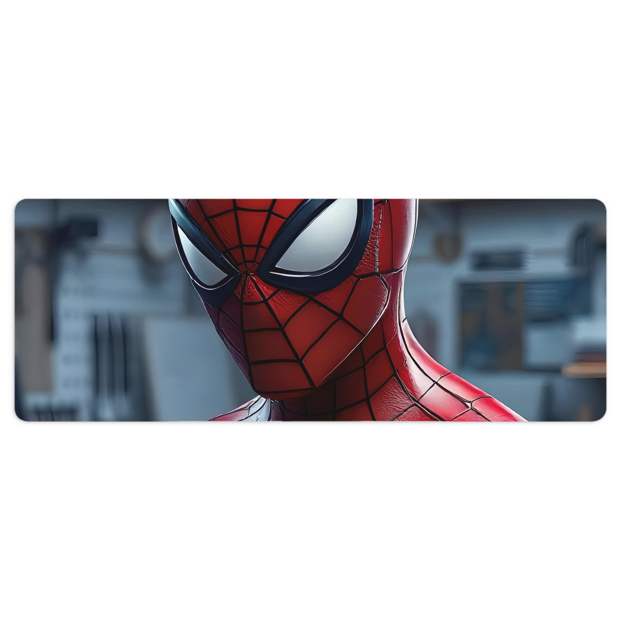 （画像用） Spider Man スパイダーマン ステッチ加工 大判デスクマット／滑り止めマウスパッド