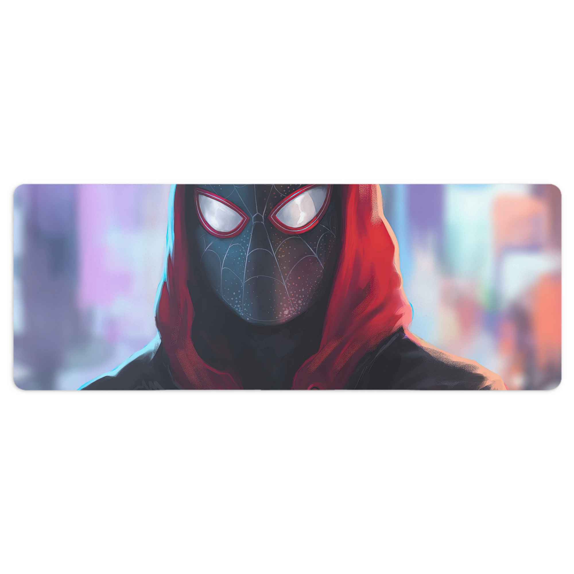 （画像用） Spider Man スパイダーマン ステッチ加工 大判デスクマット／滑り止めマウスパッド
