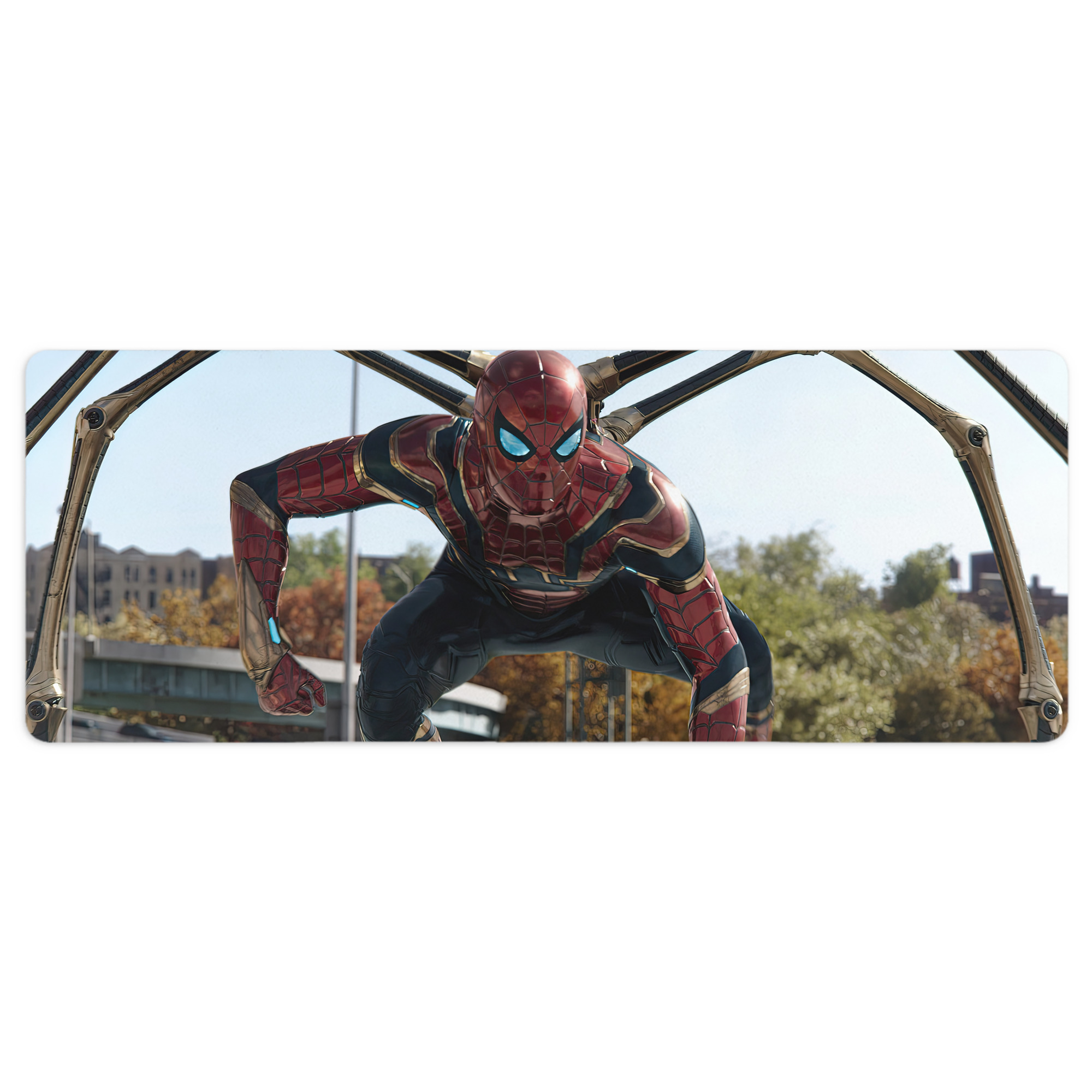 （画像用） Spider Man スパイダーマン ステッチ加工 大判デスクマット／滑り止めマウスパッド