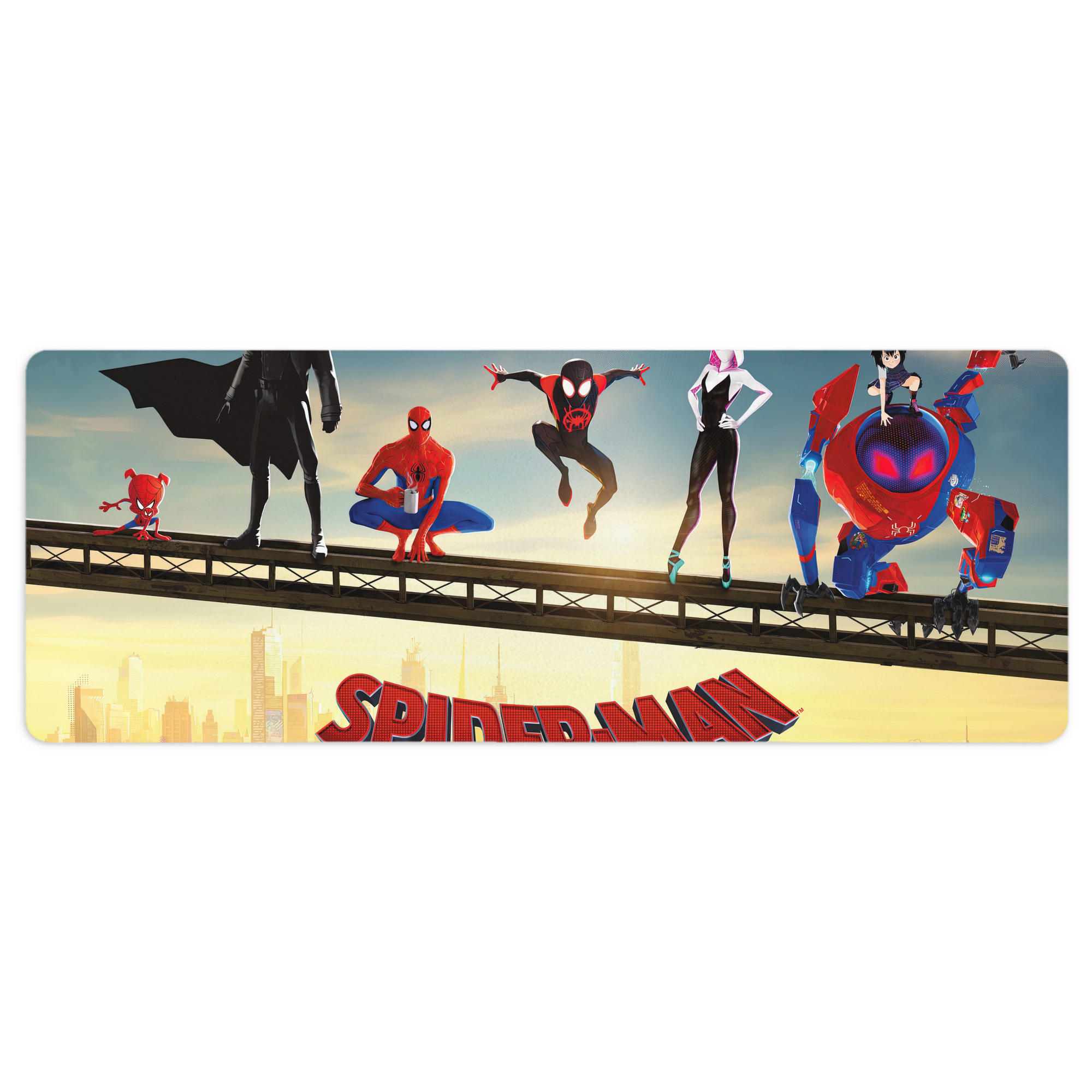 （画像用） Spider Man スパイダーマン ステッチ加工 大判デスクマット／滑り止めマウスパッド