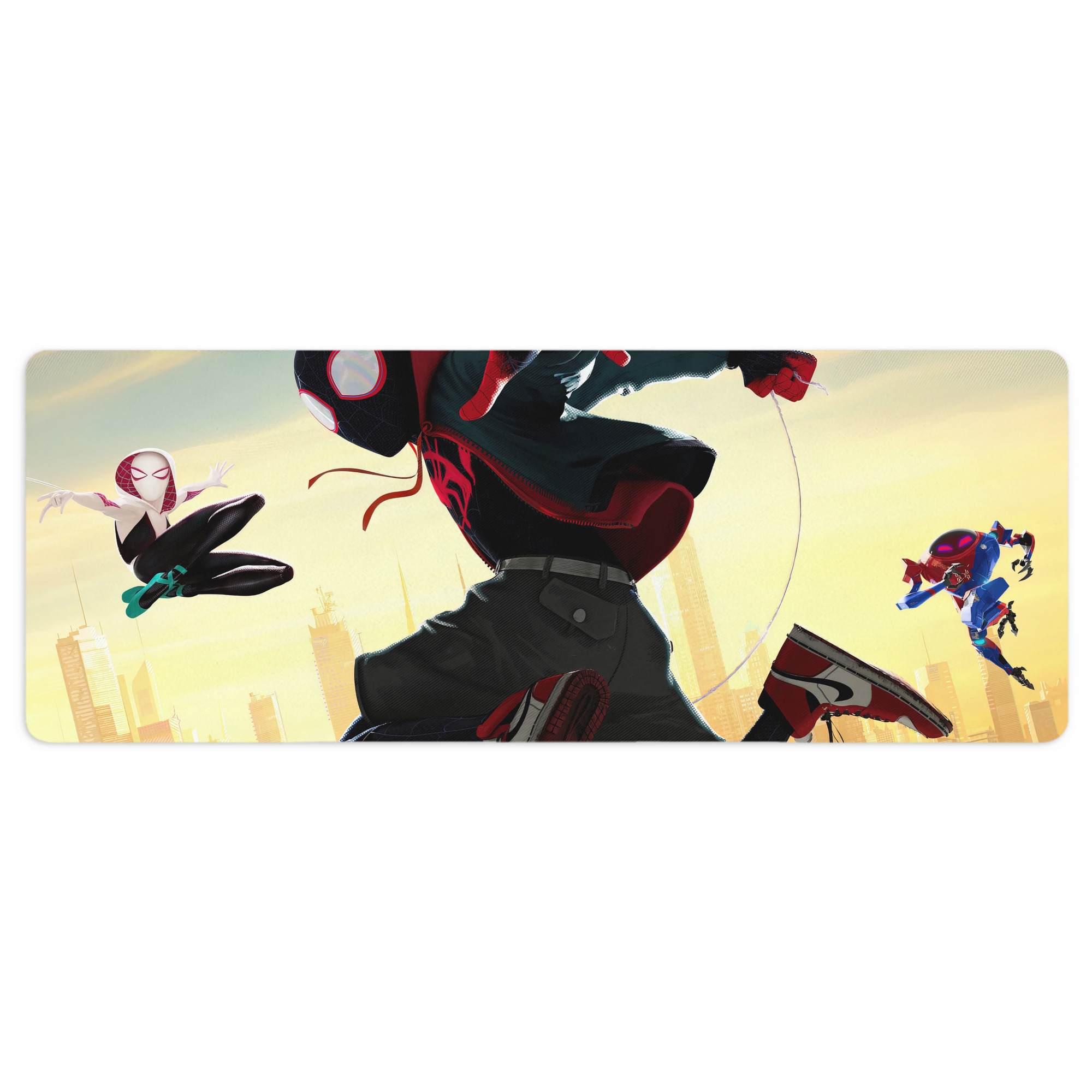 （画像用） Spider Man スパイダーマン ステッチ加工 大判デスクマット／滑り止めマウスパッド