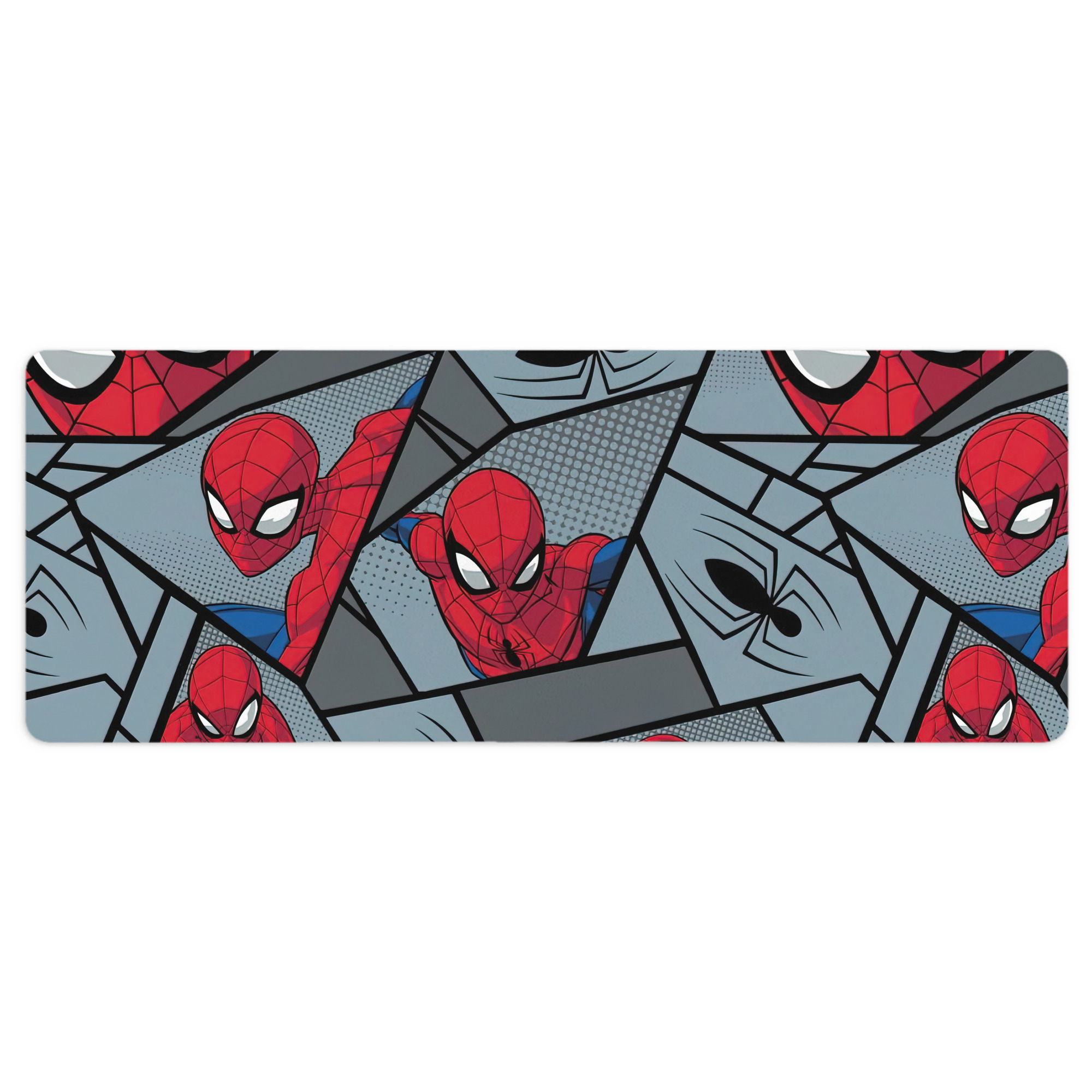 （画像用） Spider Man スパイダーマン ステッチ加工 大判デスクマット／滑り止めマウスパッド