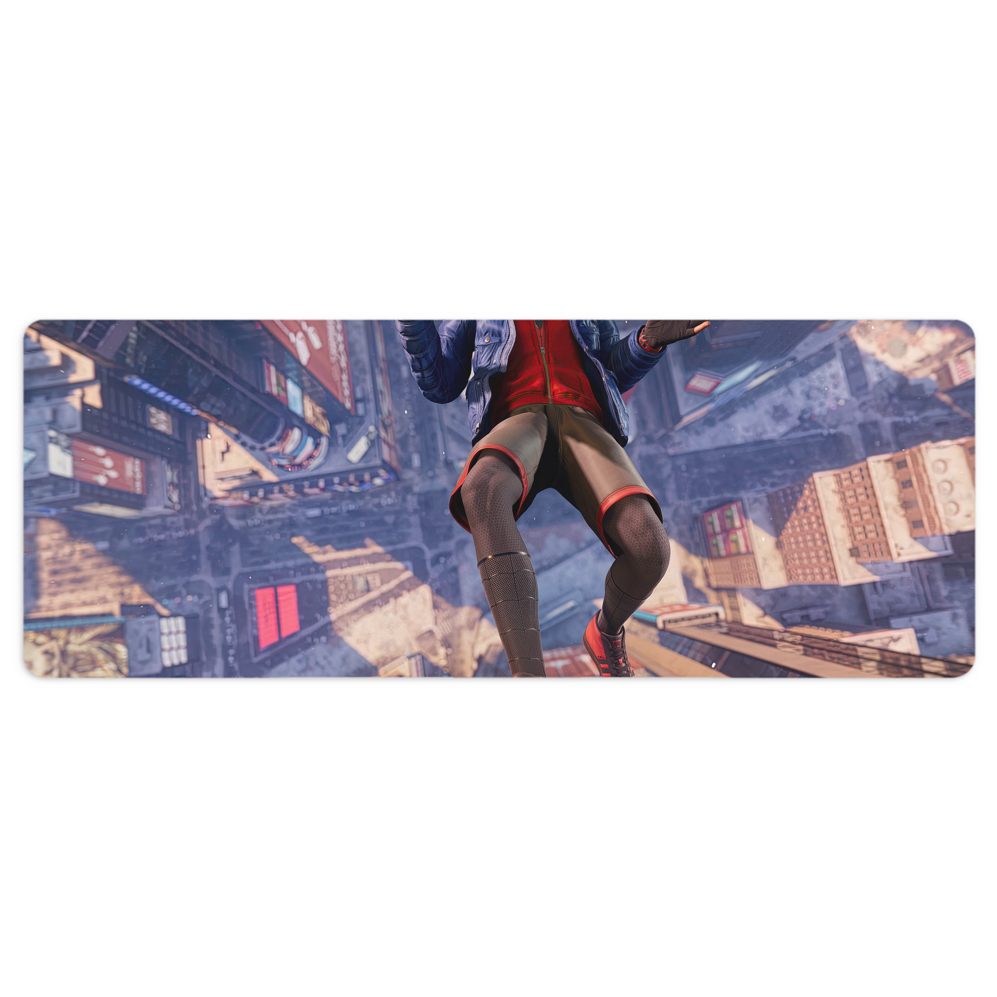 （画像用） Spider Man スパイダーマン ステッチ加工 大判デスクマット／滑り止めマウスパッド
