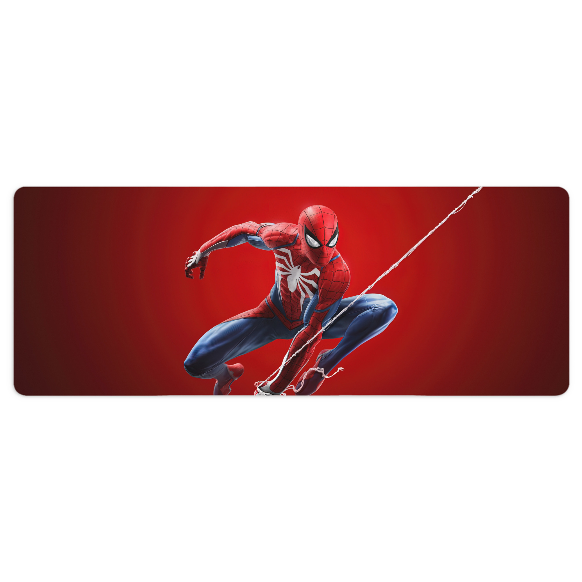 （画像用） Spider Man スパイダーマン ステッチ加工 大判デスクマット／滑り止めマウスパッド