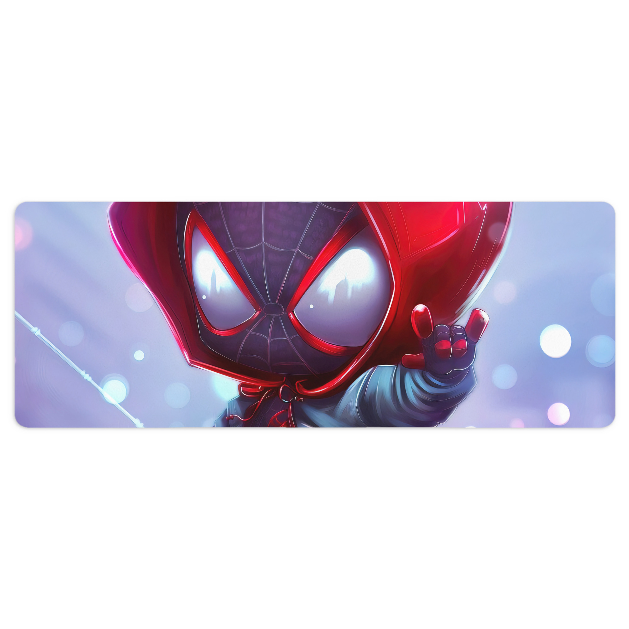 （画像用） Spider Man スパイダーマン ステッチ加工 大判デスクマット／滑り止めマウスパッド