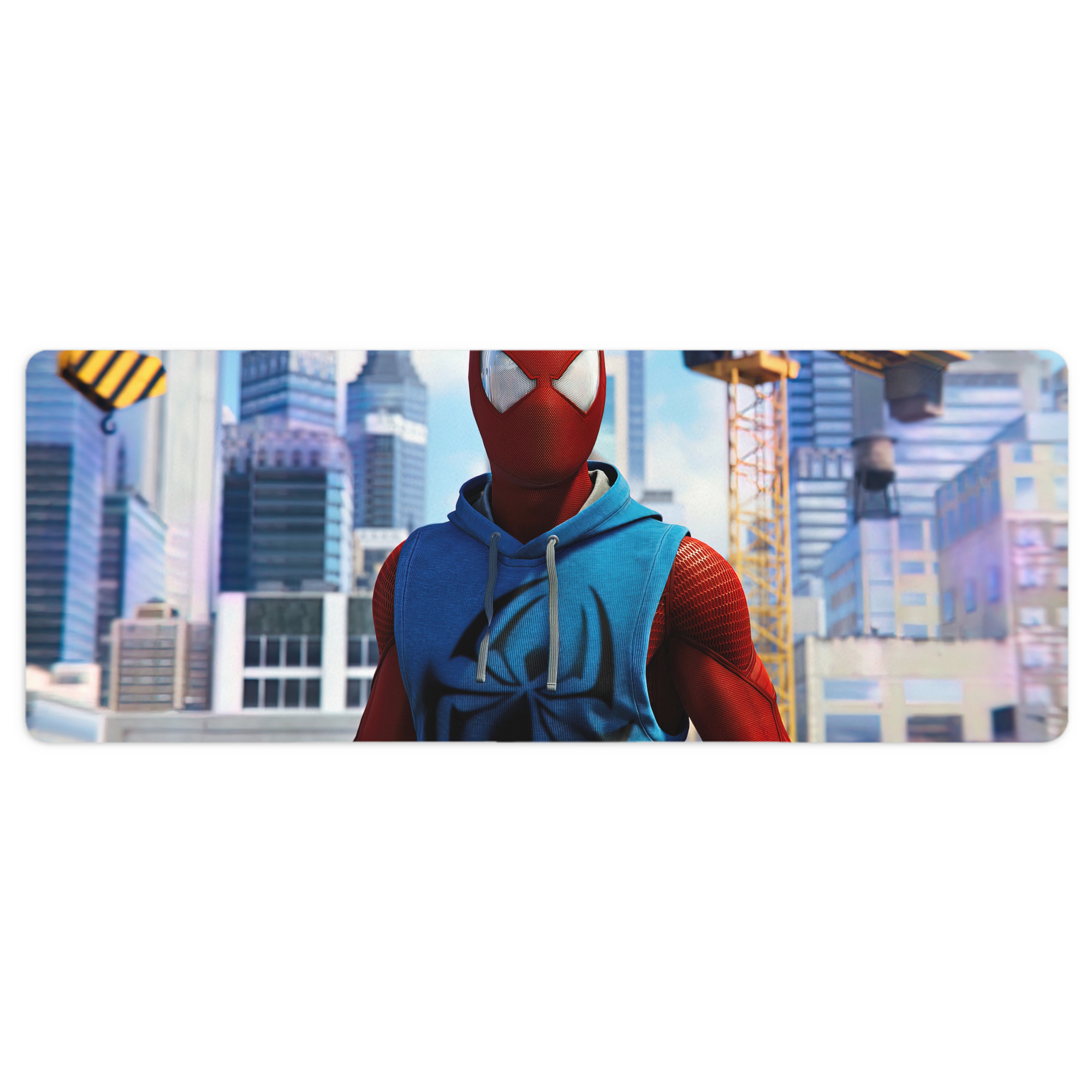 （画像用） Spider Man スパイダーマン ステッチ加工 大判デスクマット／滑り止めマウスパッド
