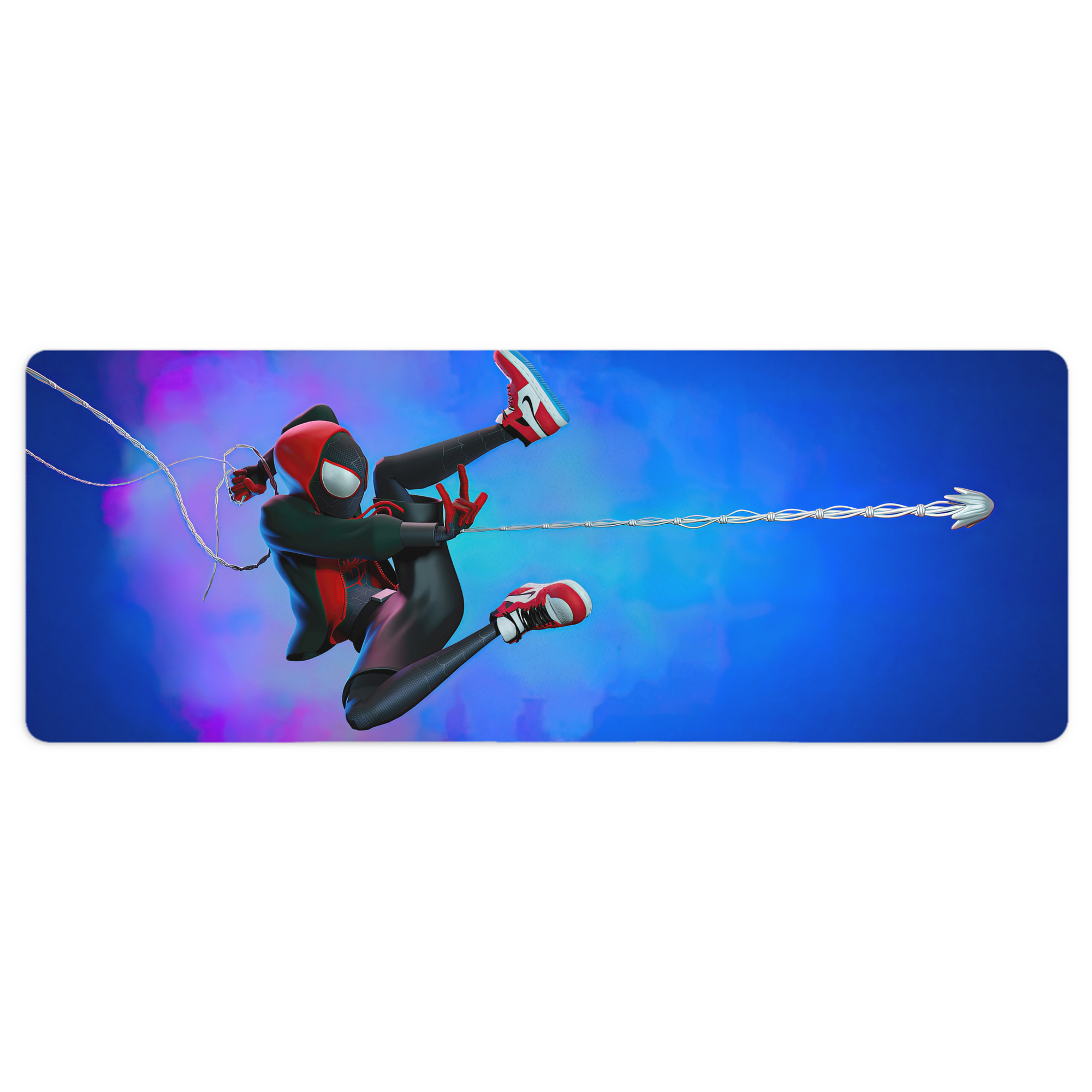 （画像用） Spider Man スパイダーマン ステッチ加工 大判デスクマット／滑り止めマウスパッド