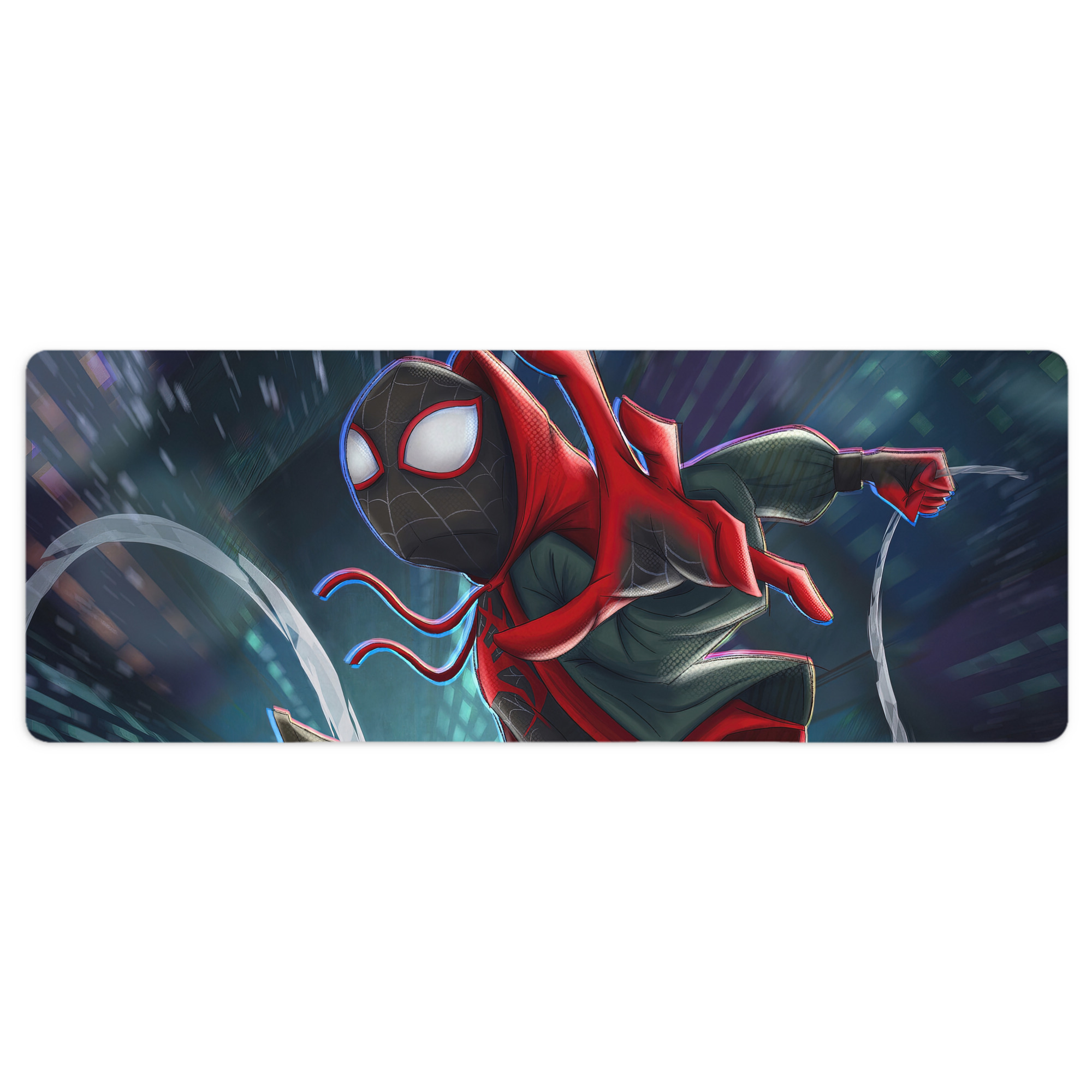 （画像用） Spider Man スパイダーマン ステッチ加工 大判デスクマット／滑り止めマウスパッド